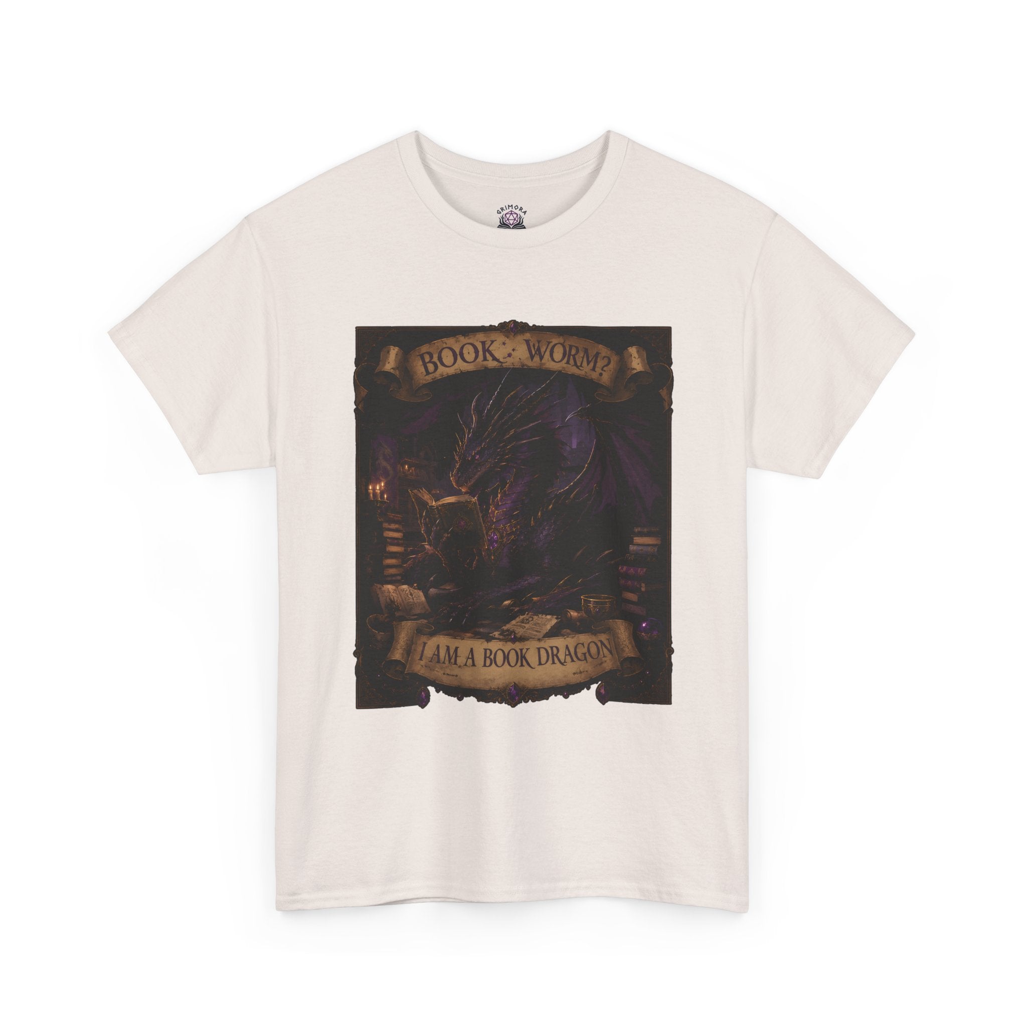 Book Worm? I Am a Book Dragon, Fantasy Reader T-shirt