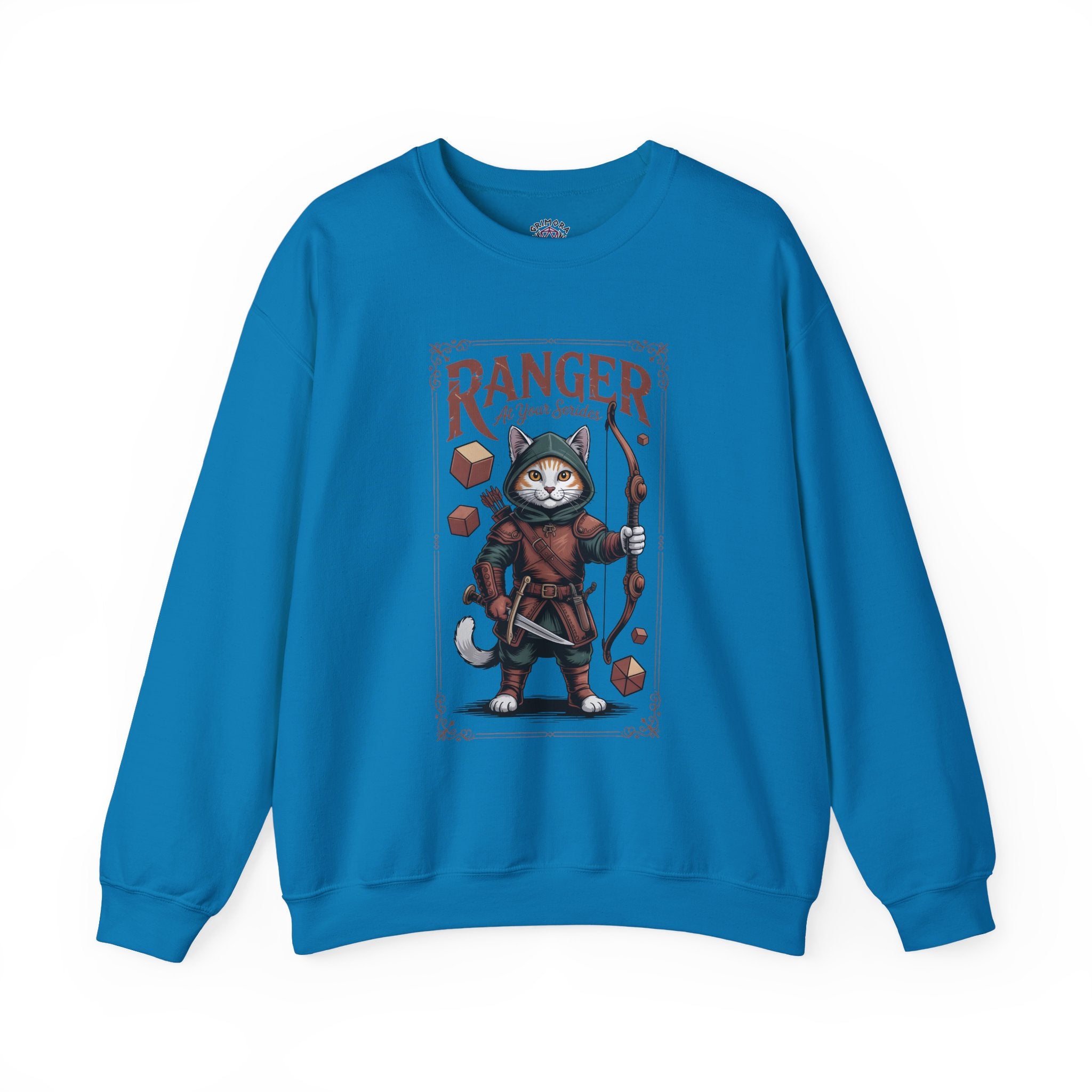 Ranger Cat at Your Serivece D&D Sweatshirt | Cat Lover RPG Gift