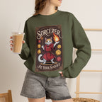 Sorcerer Cat at Your Service D&D Sweatshirt | Cat Lover RPG Gift