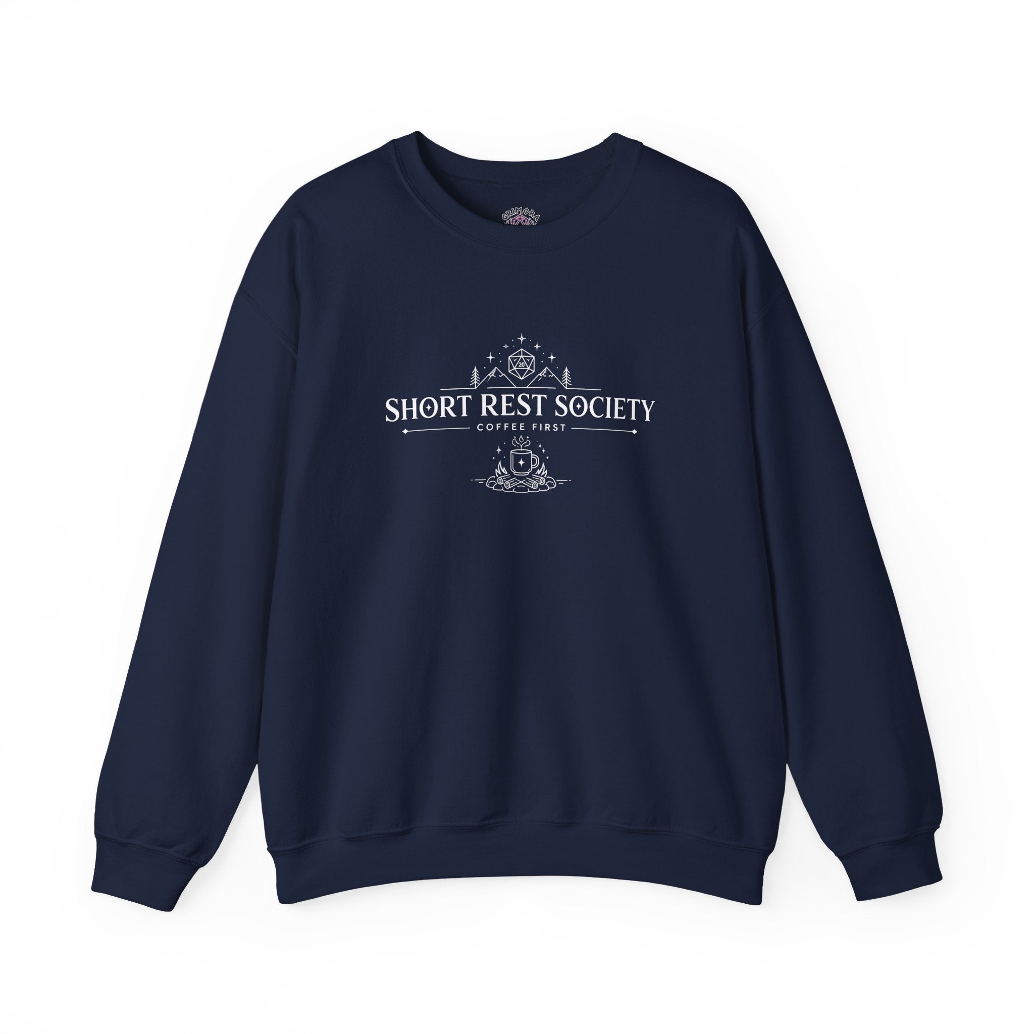 Short Rest Society – Coffee First | Tabletop RPG Sweatshirt