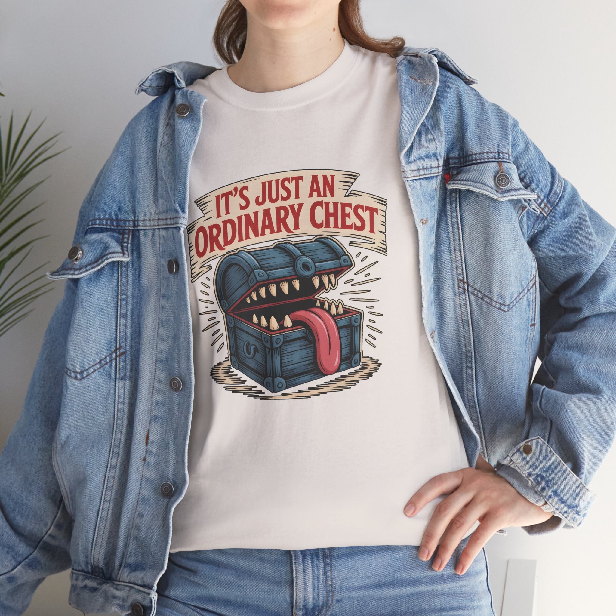 "It's Just An Ordinary Chest" — Mimic monster T-shirt