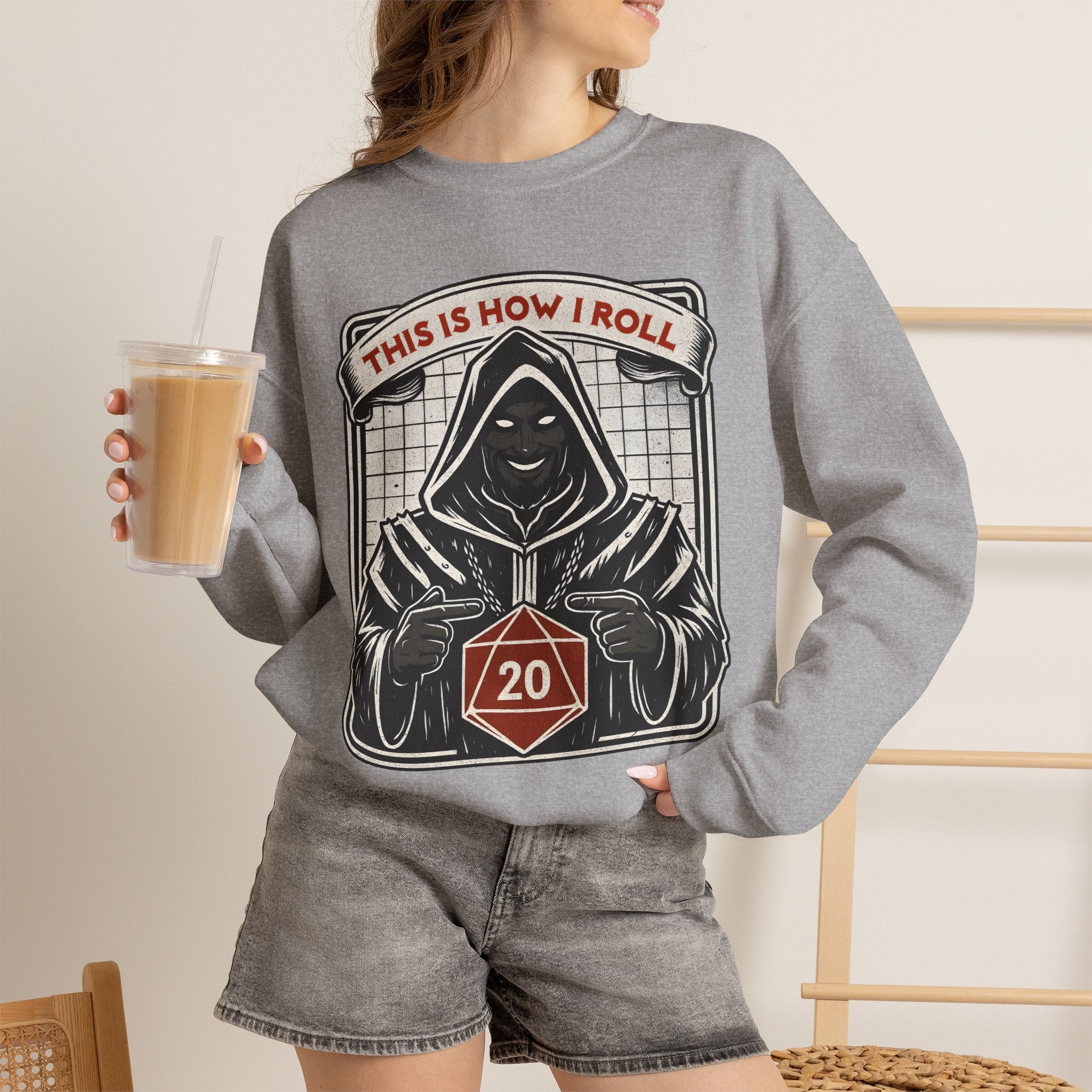 This Is How I Roll D20 Sweatshirt