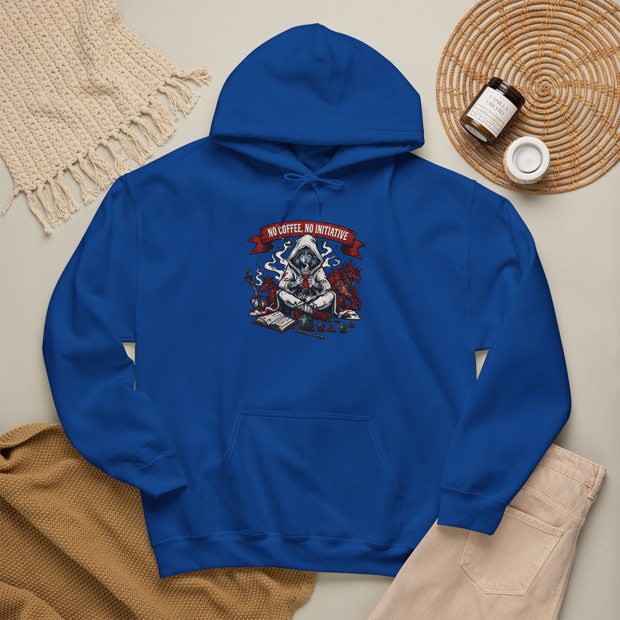 No Coffee, No Initiative | Fantasy RPG Hoodie