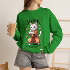 Monk Cat at Your Service D&D Sweatshirt | Cat Lover RPG Gift