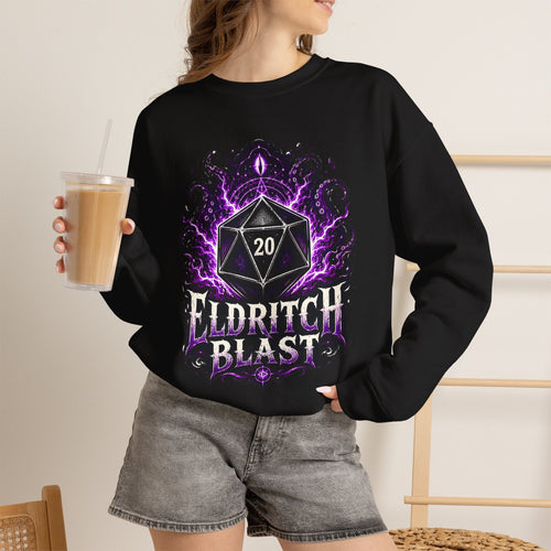 Eldritch Blast – The Patron Always Answers | Fantasy RPG D20 Sweatshirt