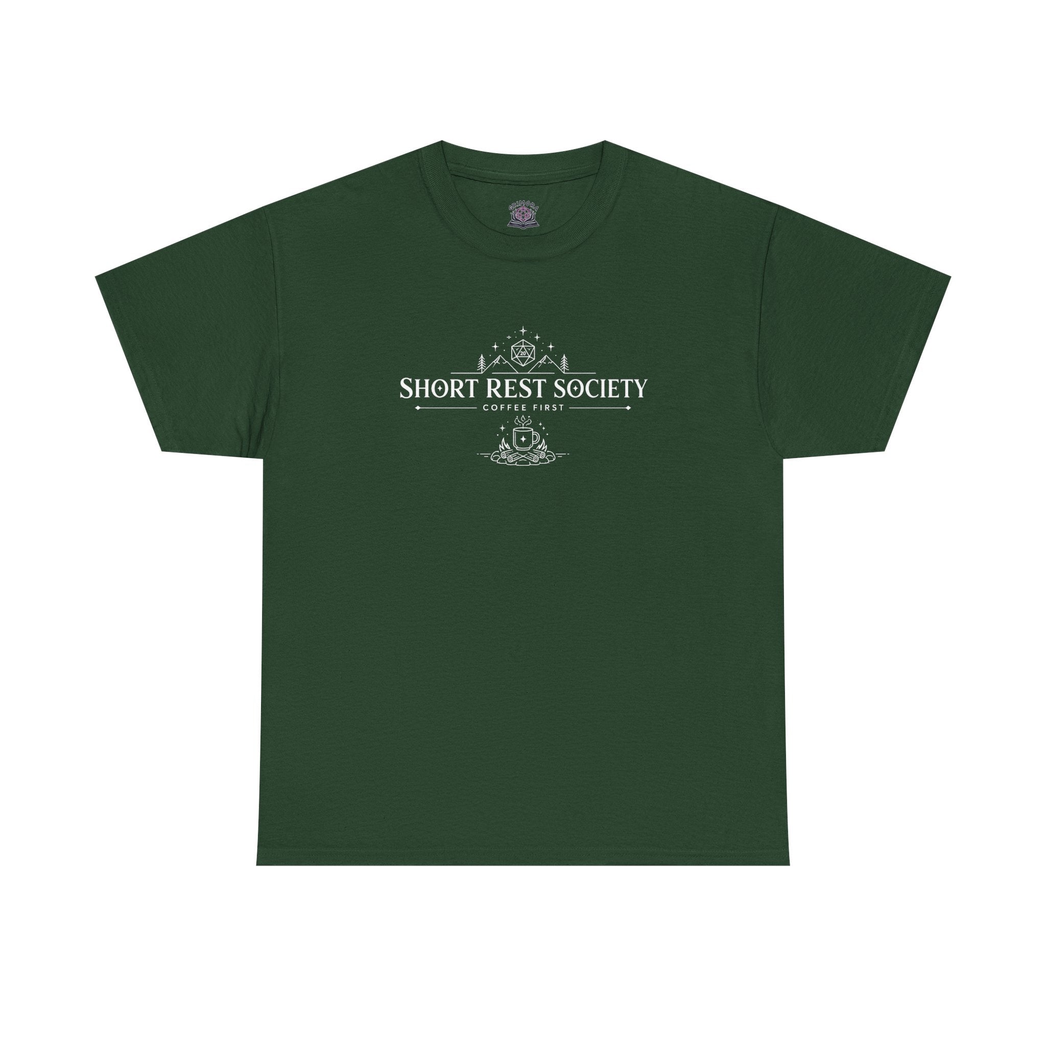 Short Rest Society – Coffee First | Tabletop RPG T-shirt