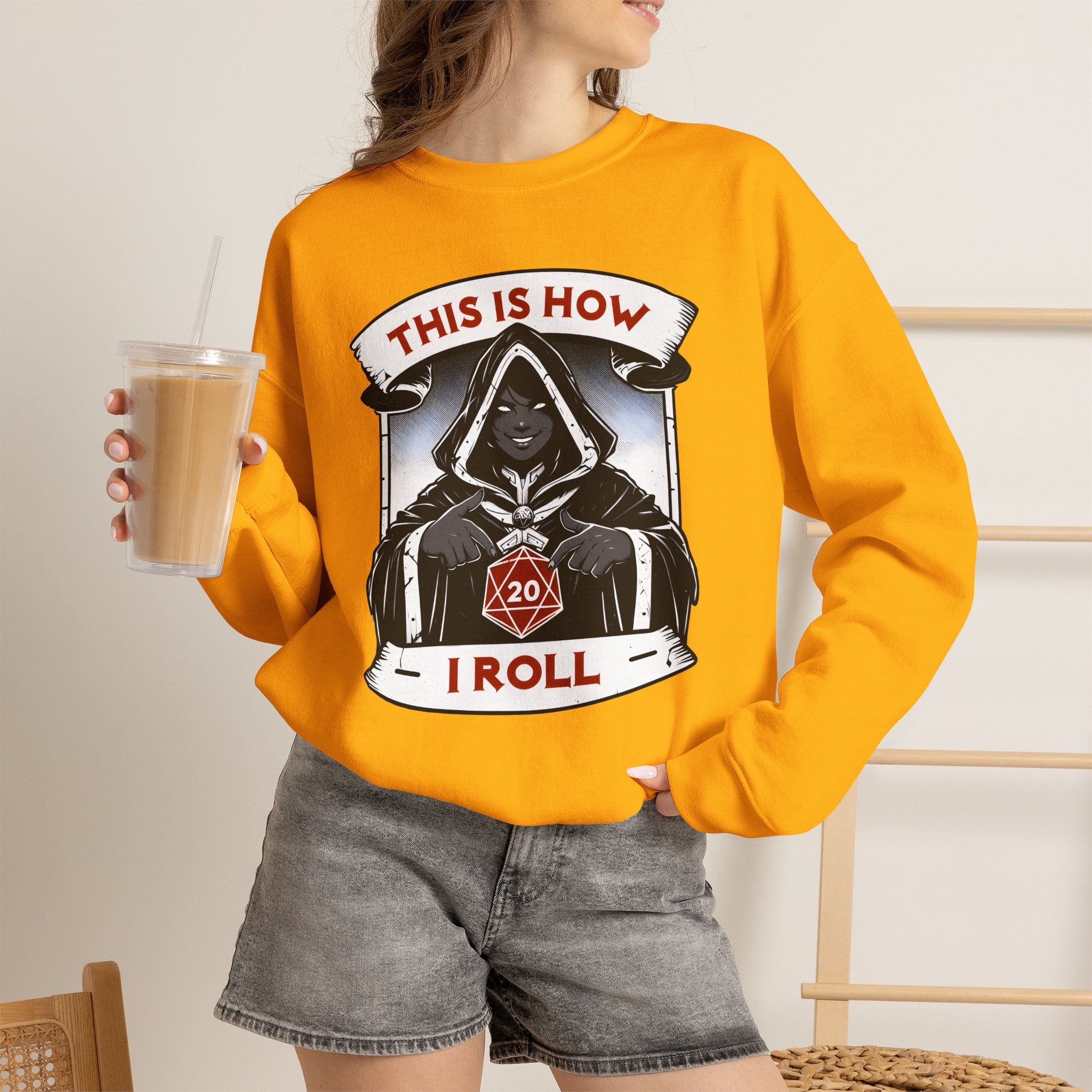 This Is How I Roll D20 Sweatshirt