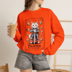 Fighter Cat at Your Service D&D Sweatshirt | Cat Lover RPG Gift