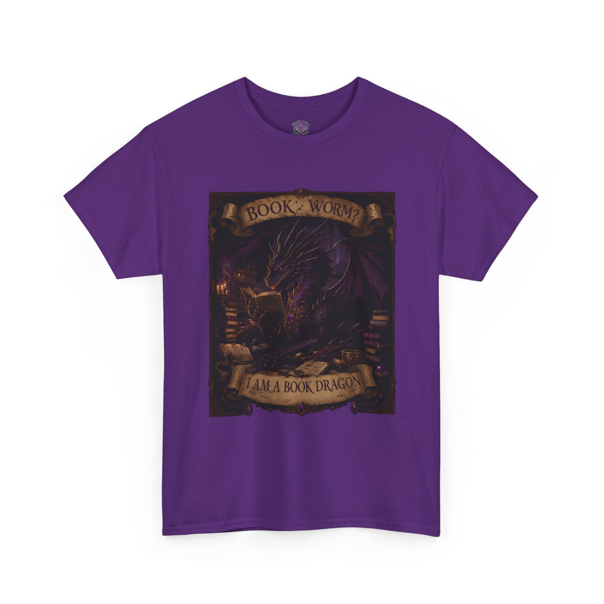 Book Worm? I Am a Book Dragon, Fantasy Reader T-shirt
