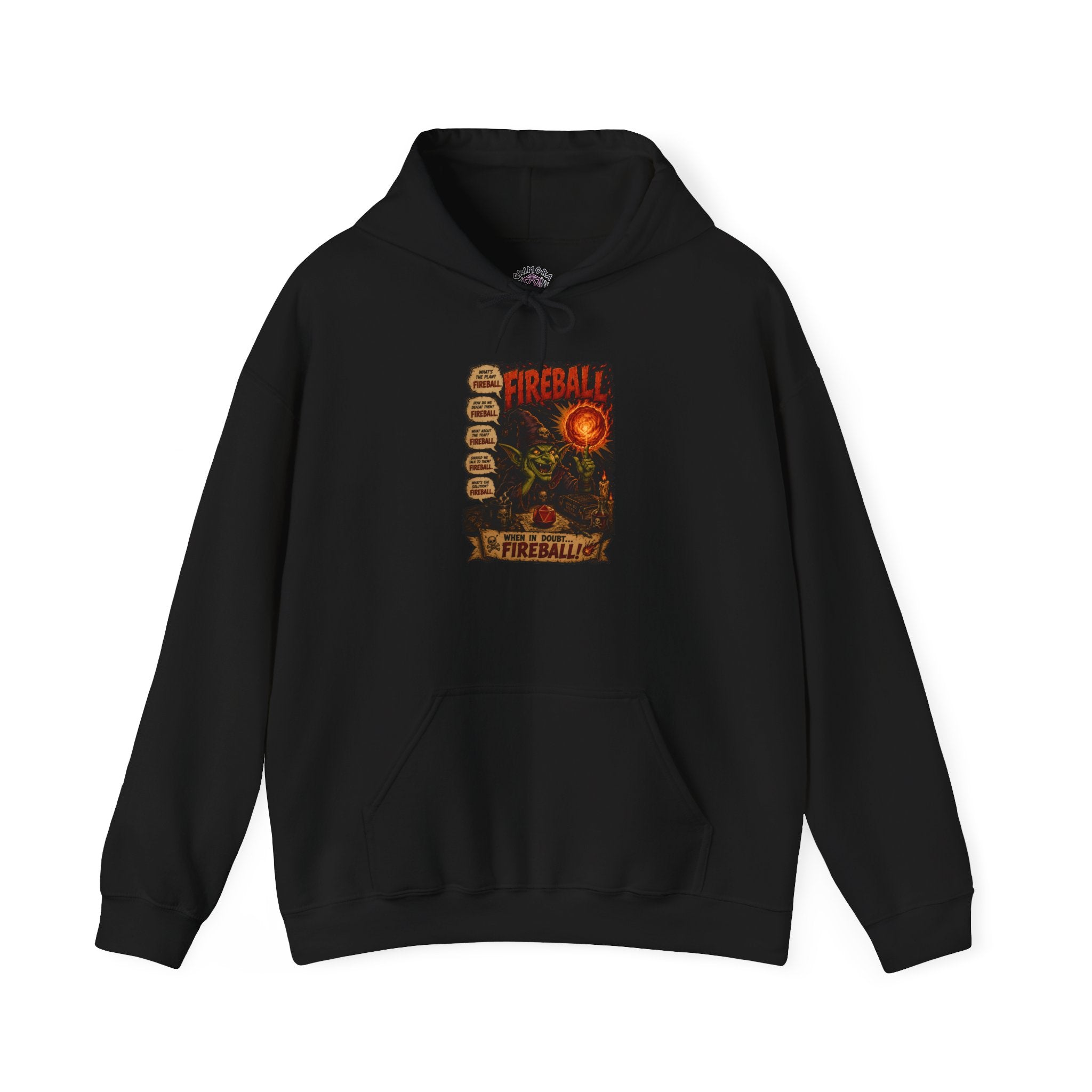 Fireball – The Ultimate Solution to All My Problems| Funny RPG Hoodie