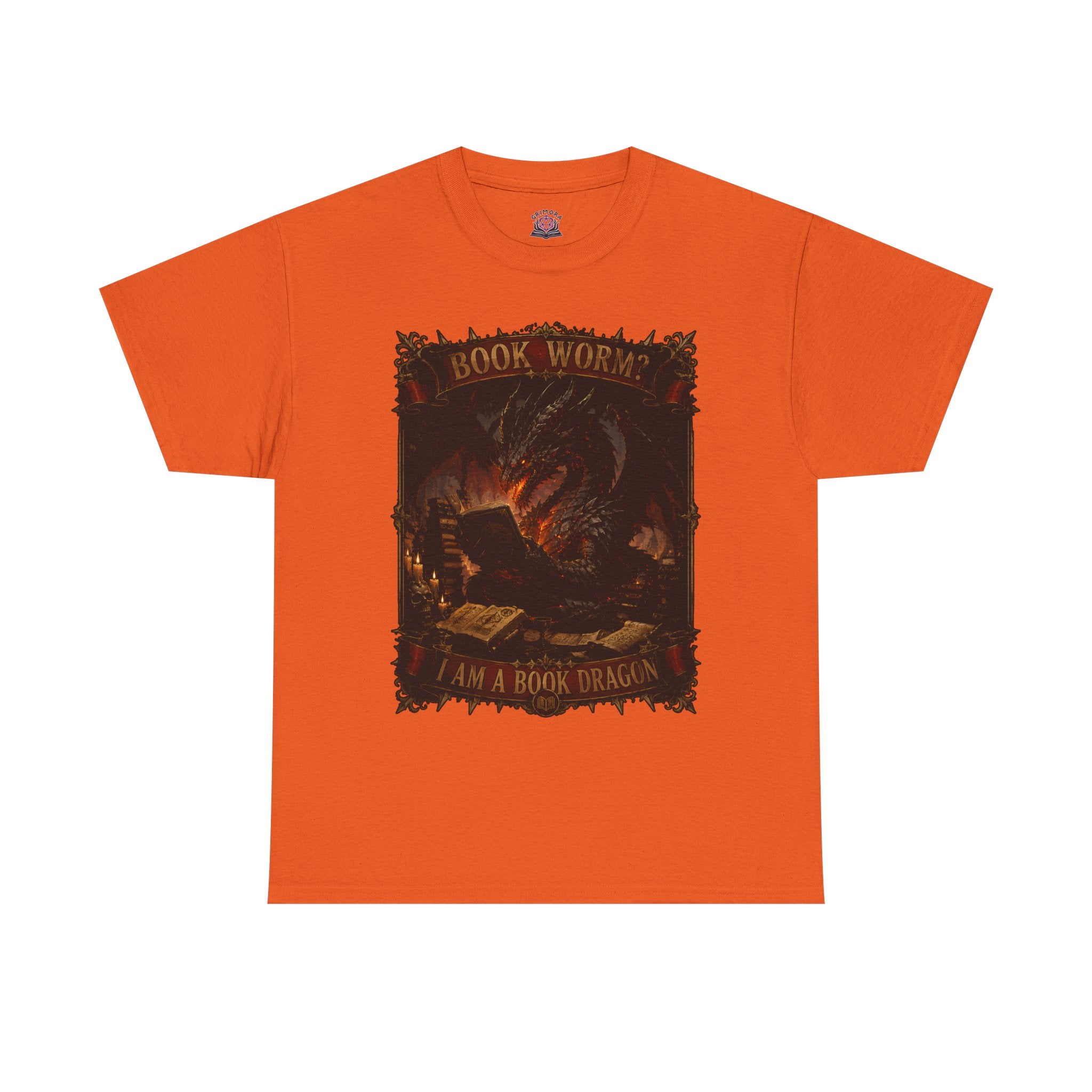 Book Worm? I Am a Book Dragon, Fantasy Reader T-shirt