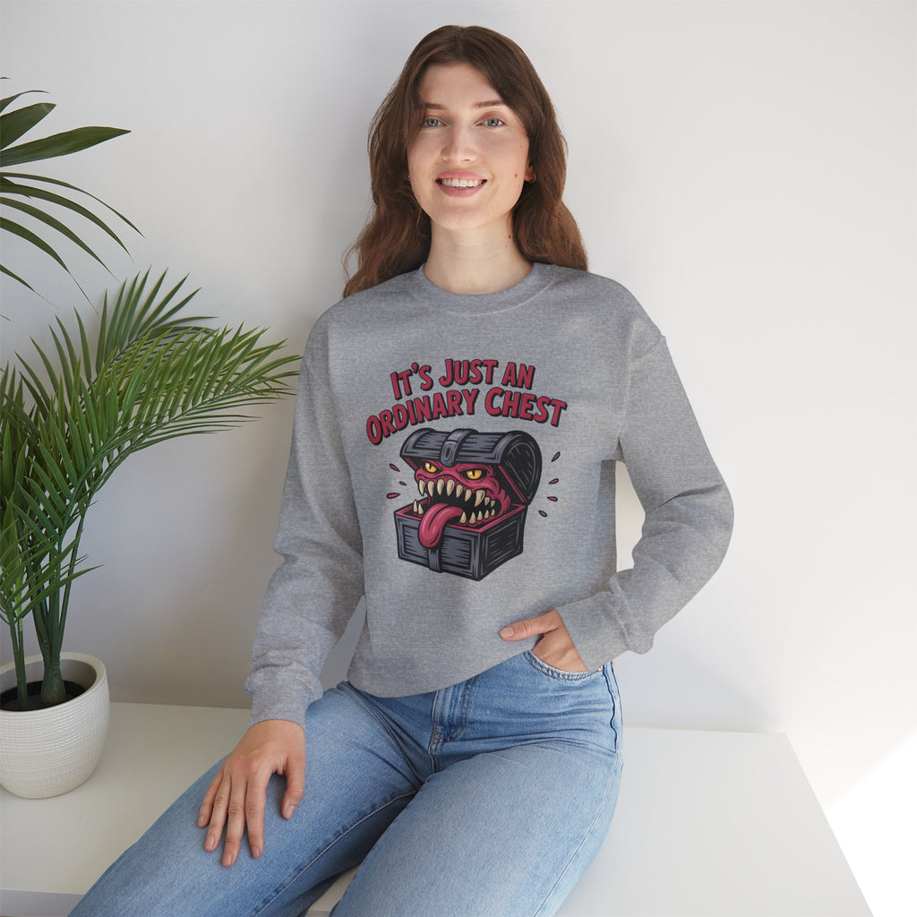 "It's Just An Ordinary Chest" — Mimic monster Sweatshirt