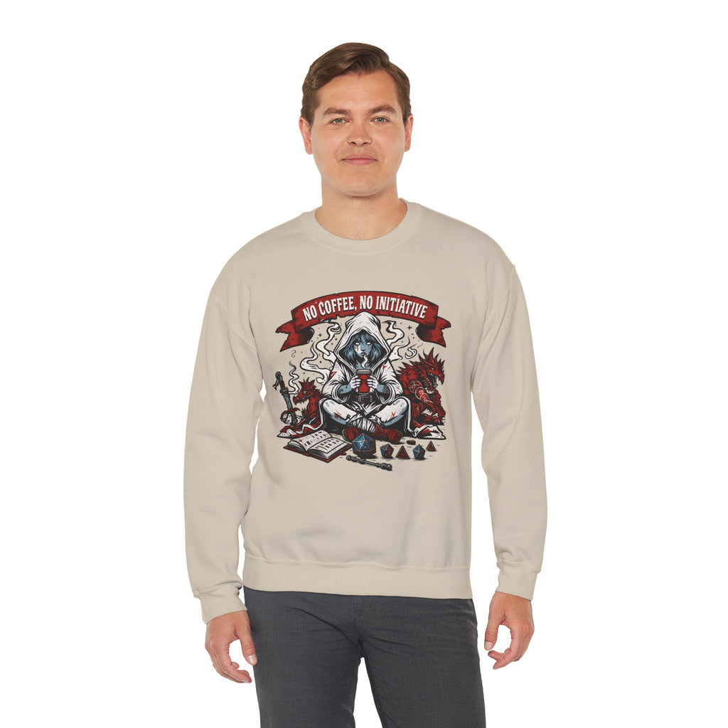 No Coffee, No Initiative | Fantasy RPG Sweatshirt