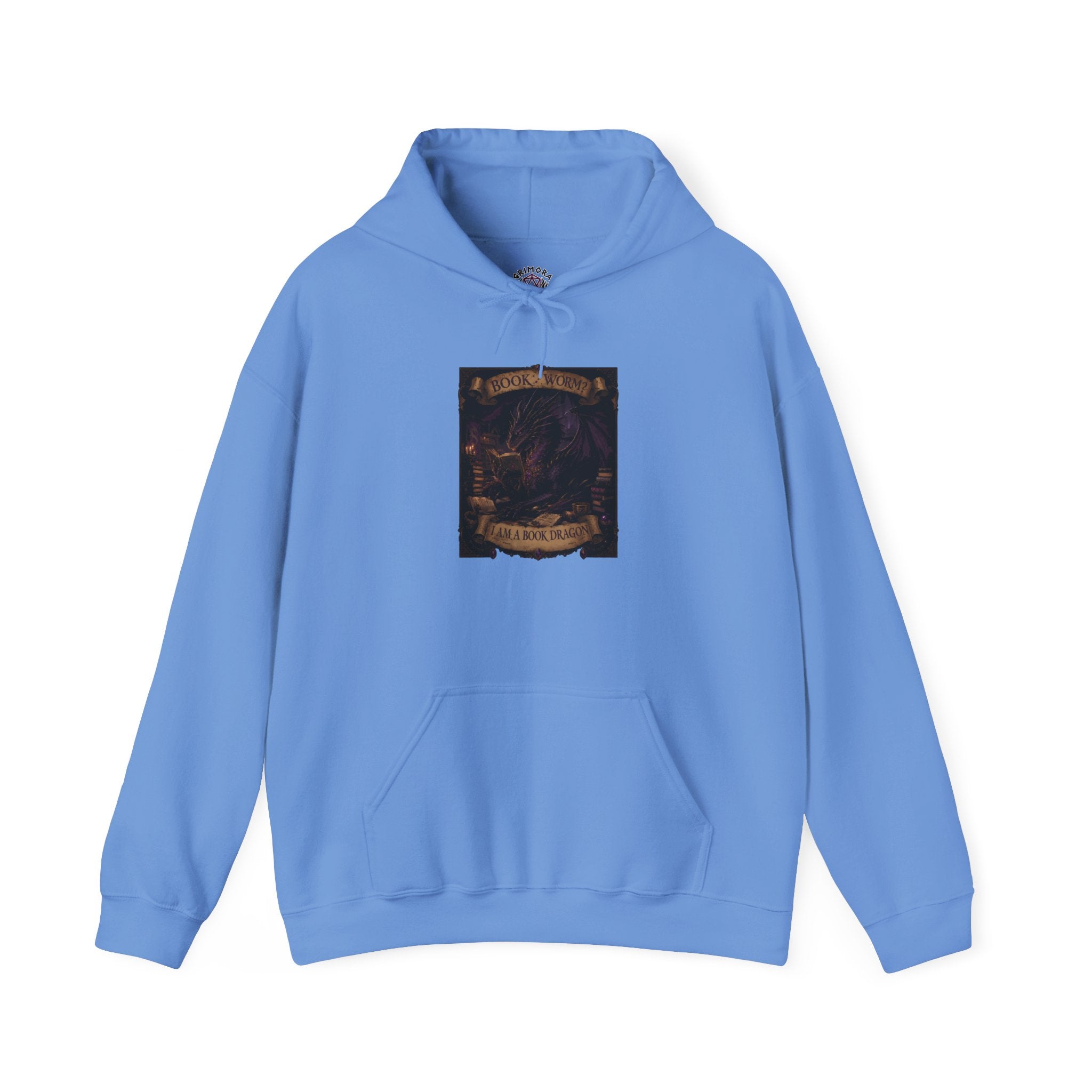 Book Worm? I Am a Book Dragon, Fantasy Reader Hoodie