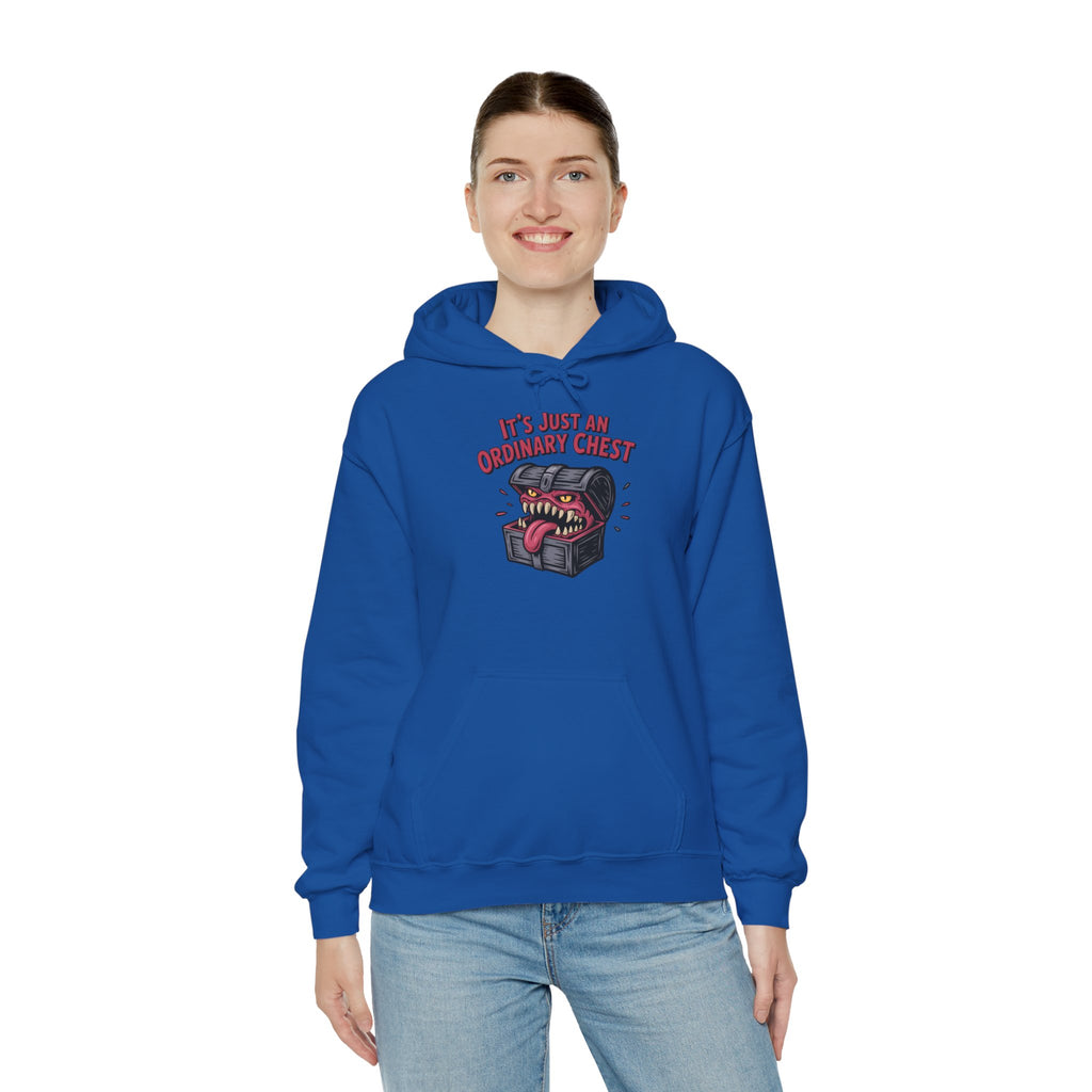 "It's Just An Ordinary Chest" — Mimic monster Hoodie