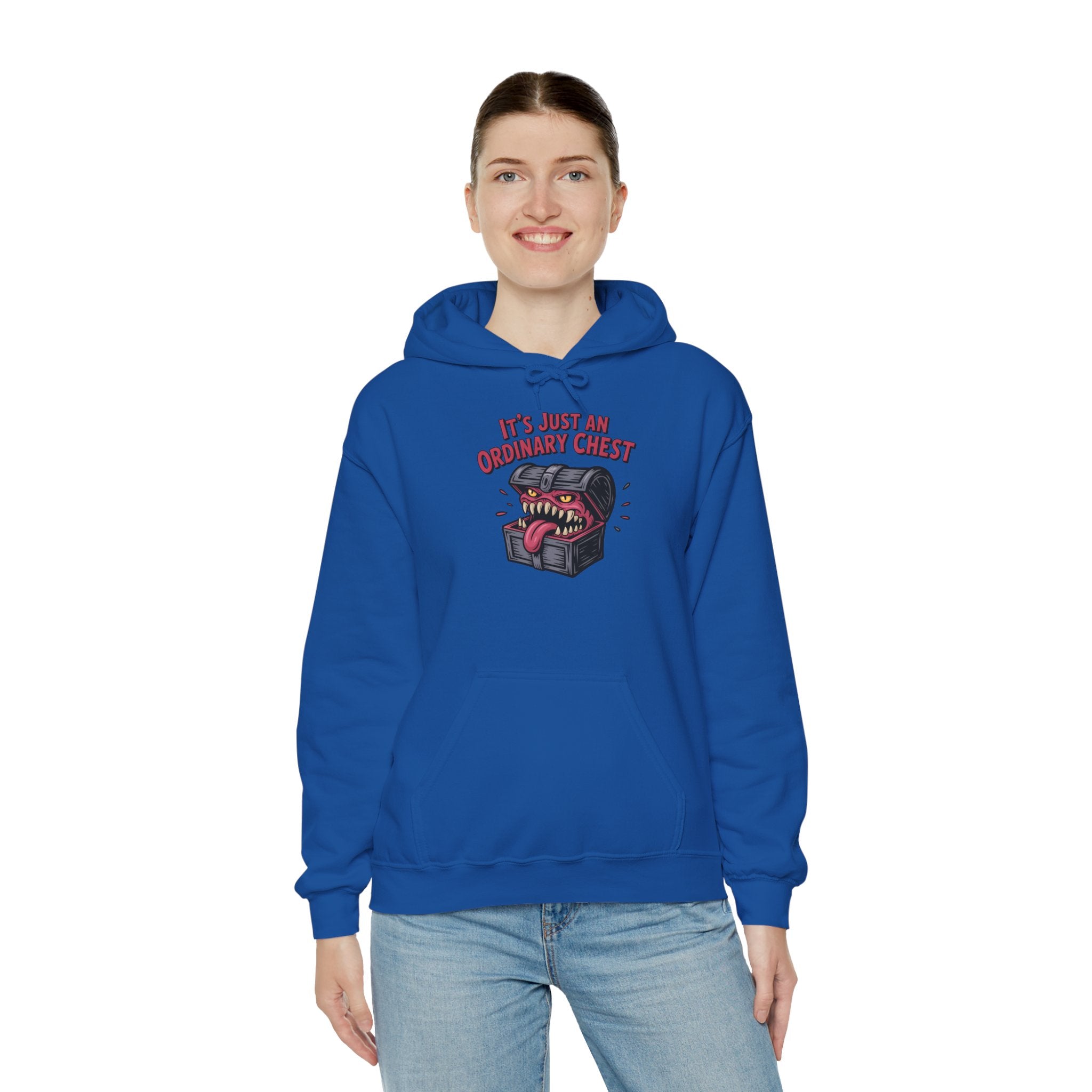 "It's Just An Ordinary Chest" — Mimic monster Hoodie