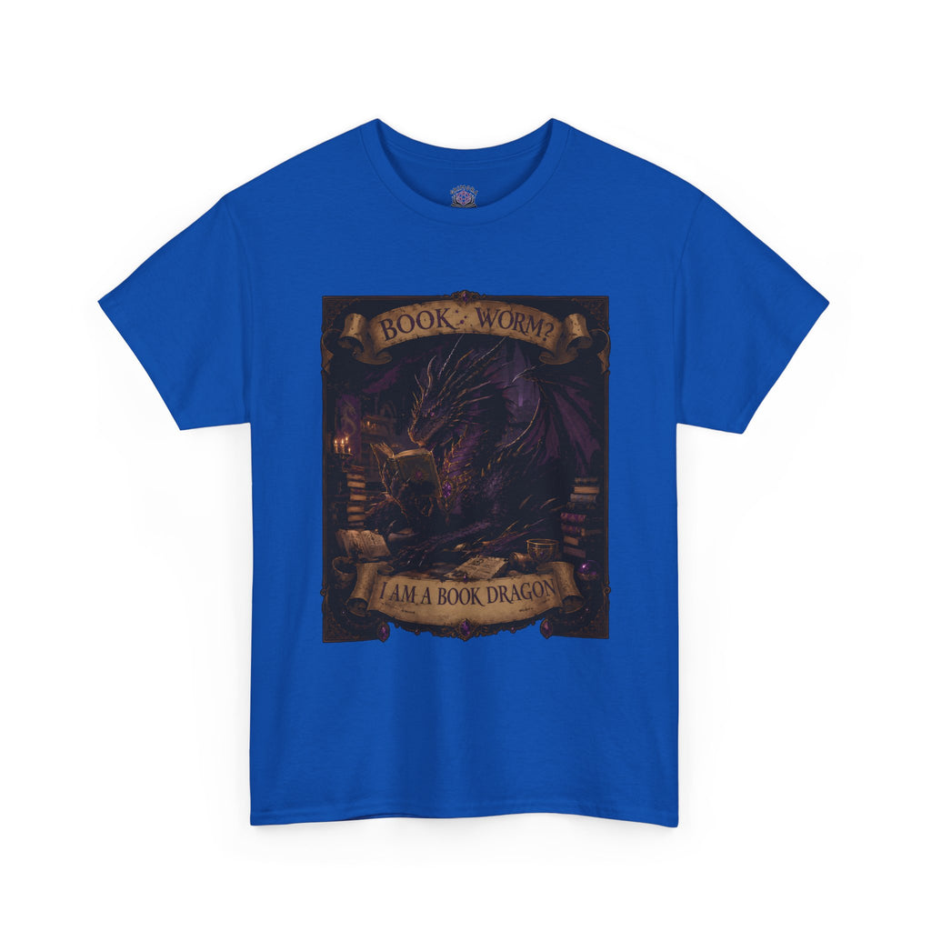 Book Worm? I Am a Book Dragon, Fantasy Reader T-shirt