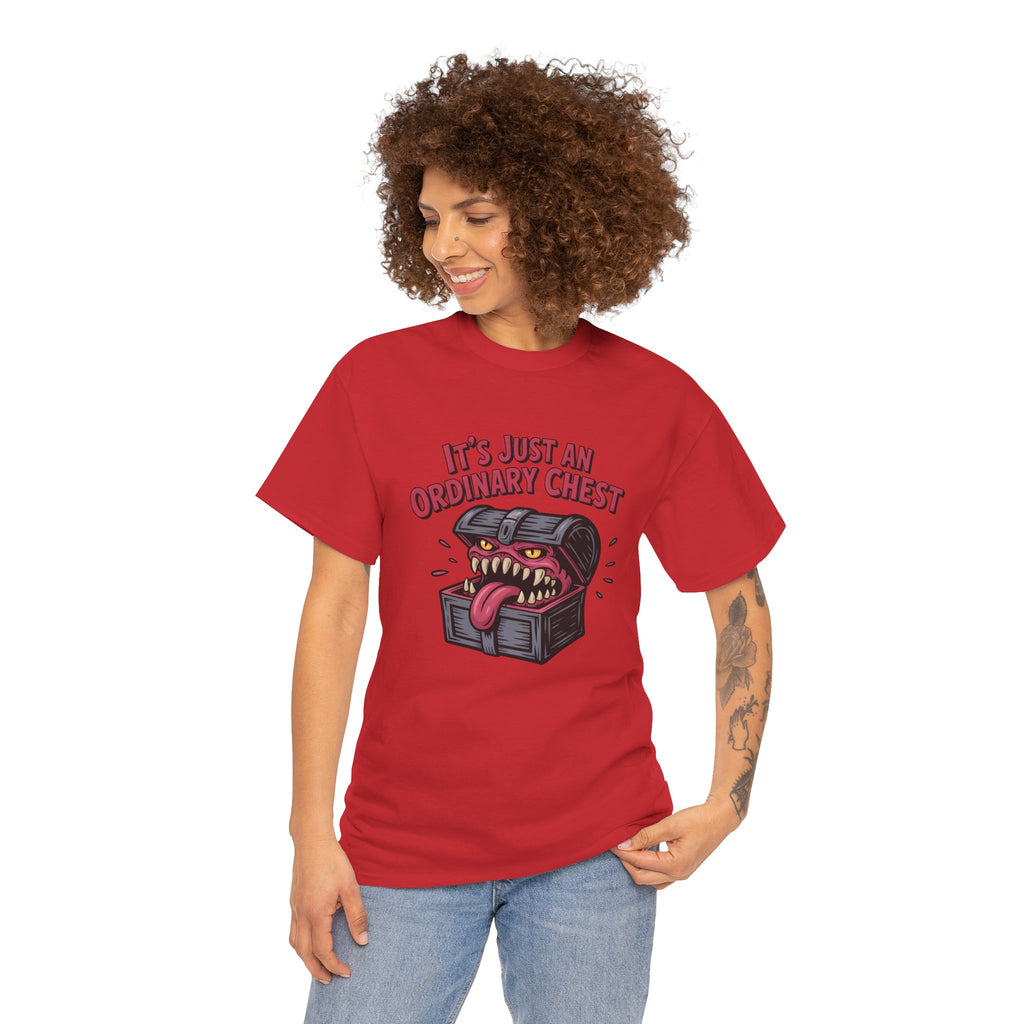 "It's Just An Ordinary Chest" — Mimic monster T-shirt