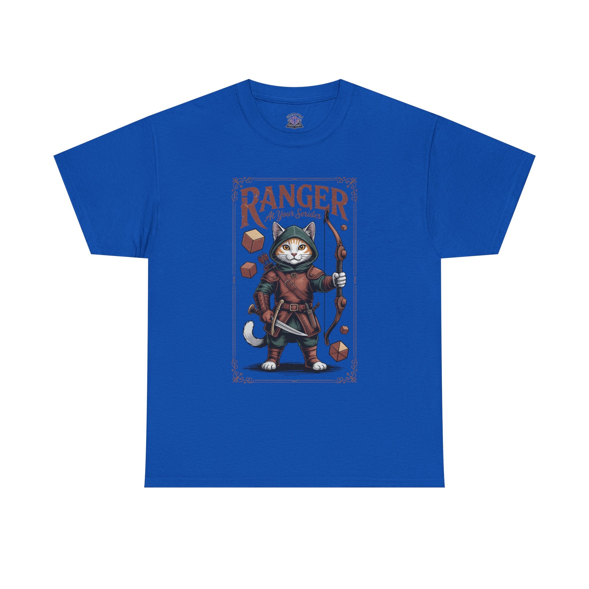 Ranger Cat at Your Serivece D&D T-shirt | Cat Lover RPG Gift