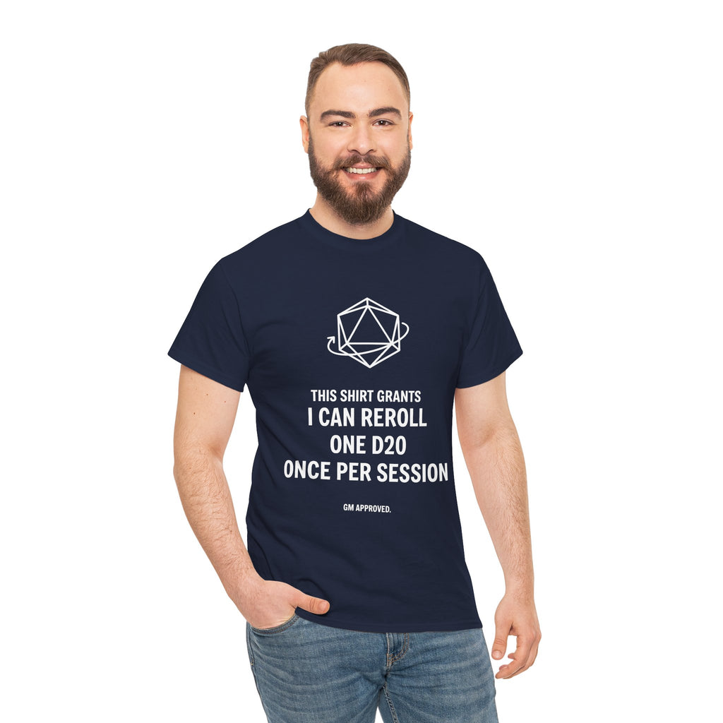 Reroll T-shirt | RPG Personalizable T-shirt