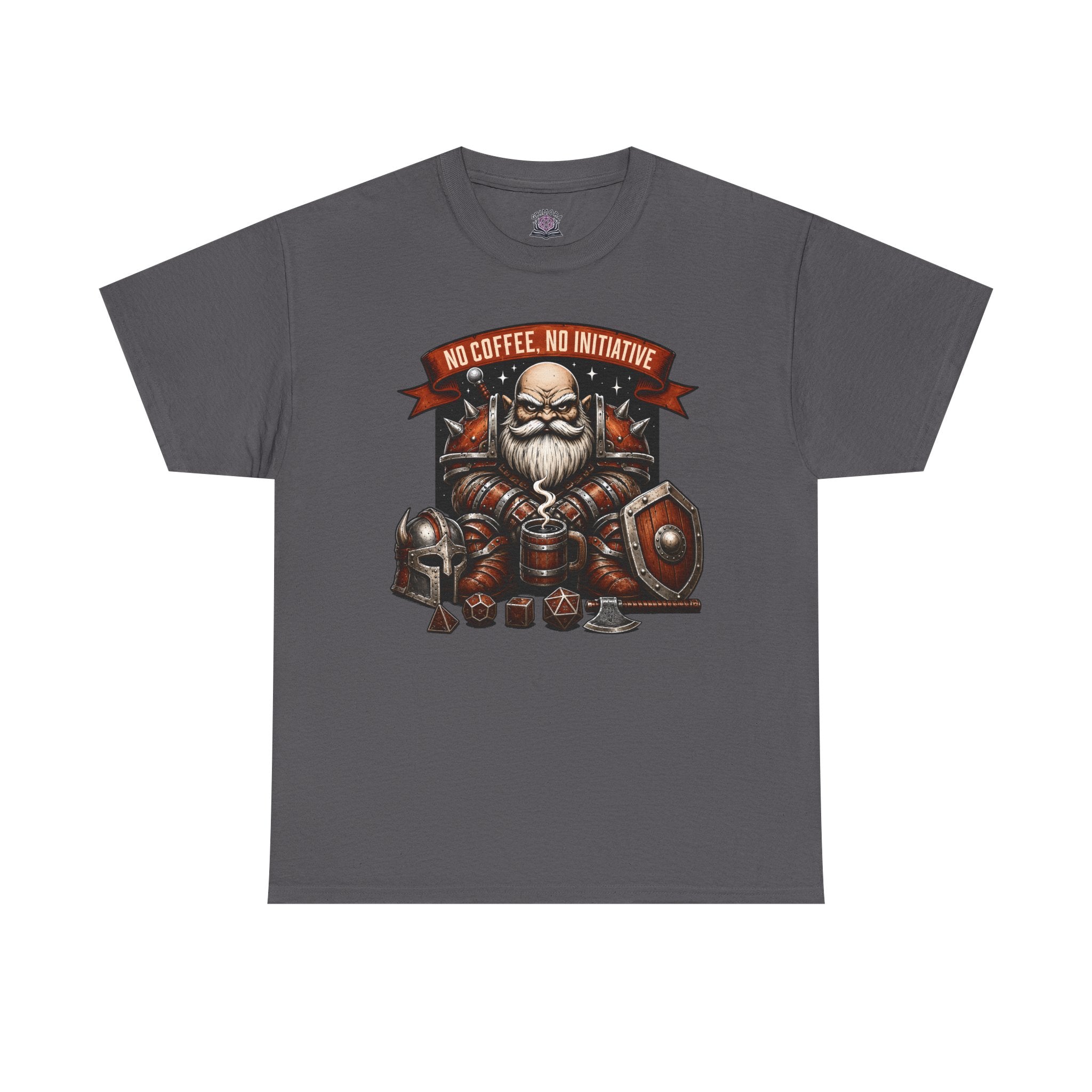 No Coffee, No Initiative | Fantasy RPG T-shirt