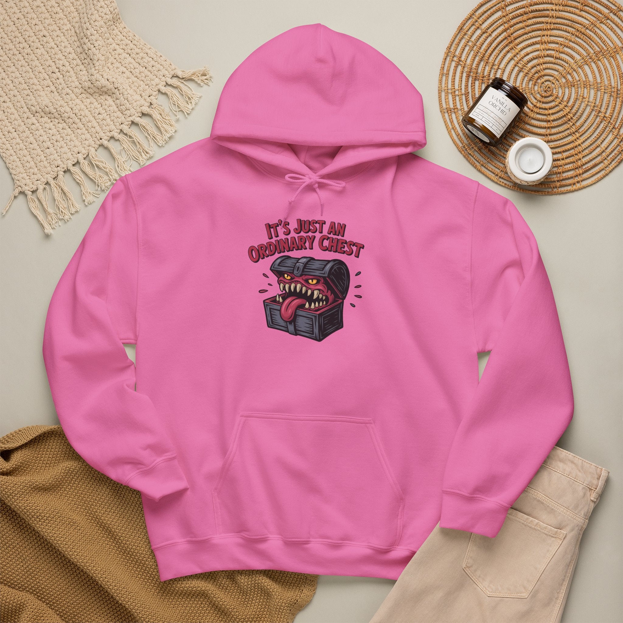 "It's Just An Ordinary Chest" — Mimic monster Hoodie
