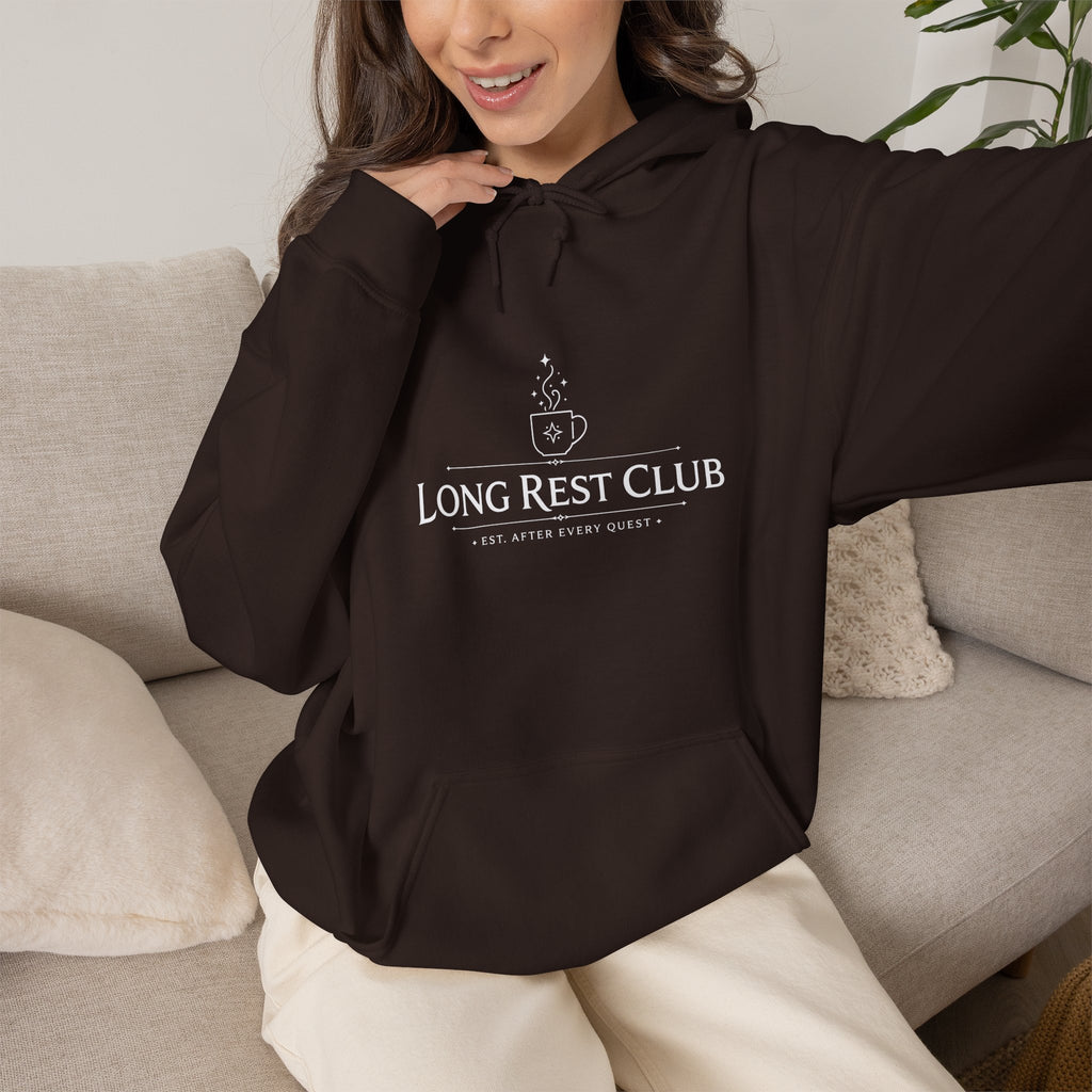 Long Rest Club – Est. After Every Quest | Fantasy RPG Hoodie
