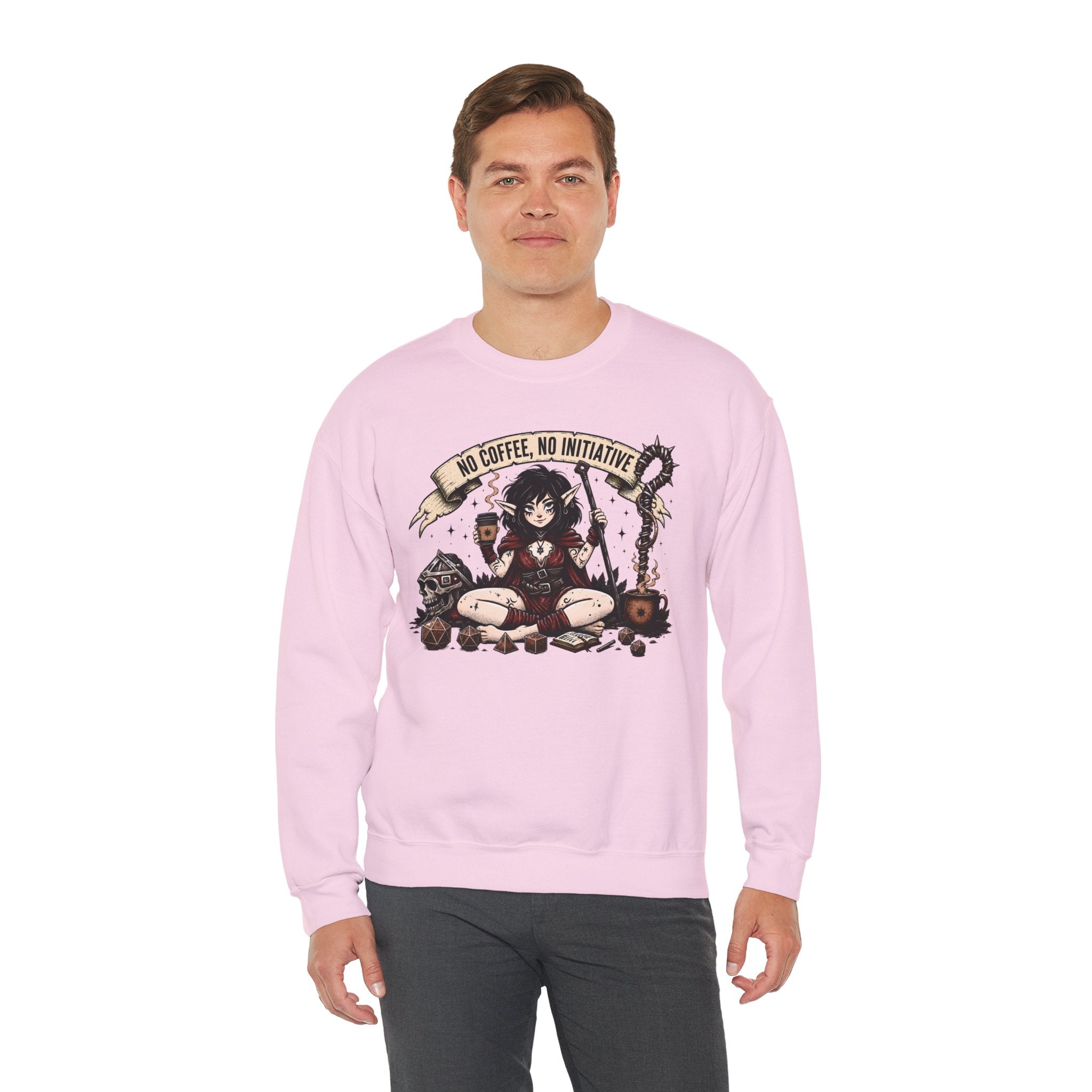 No Coffee, No Initiative | Fantasy RPG Sweatshirt