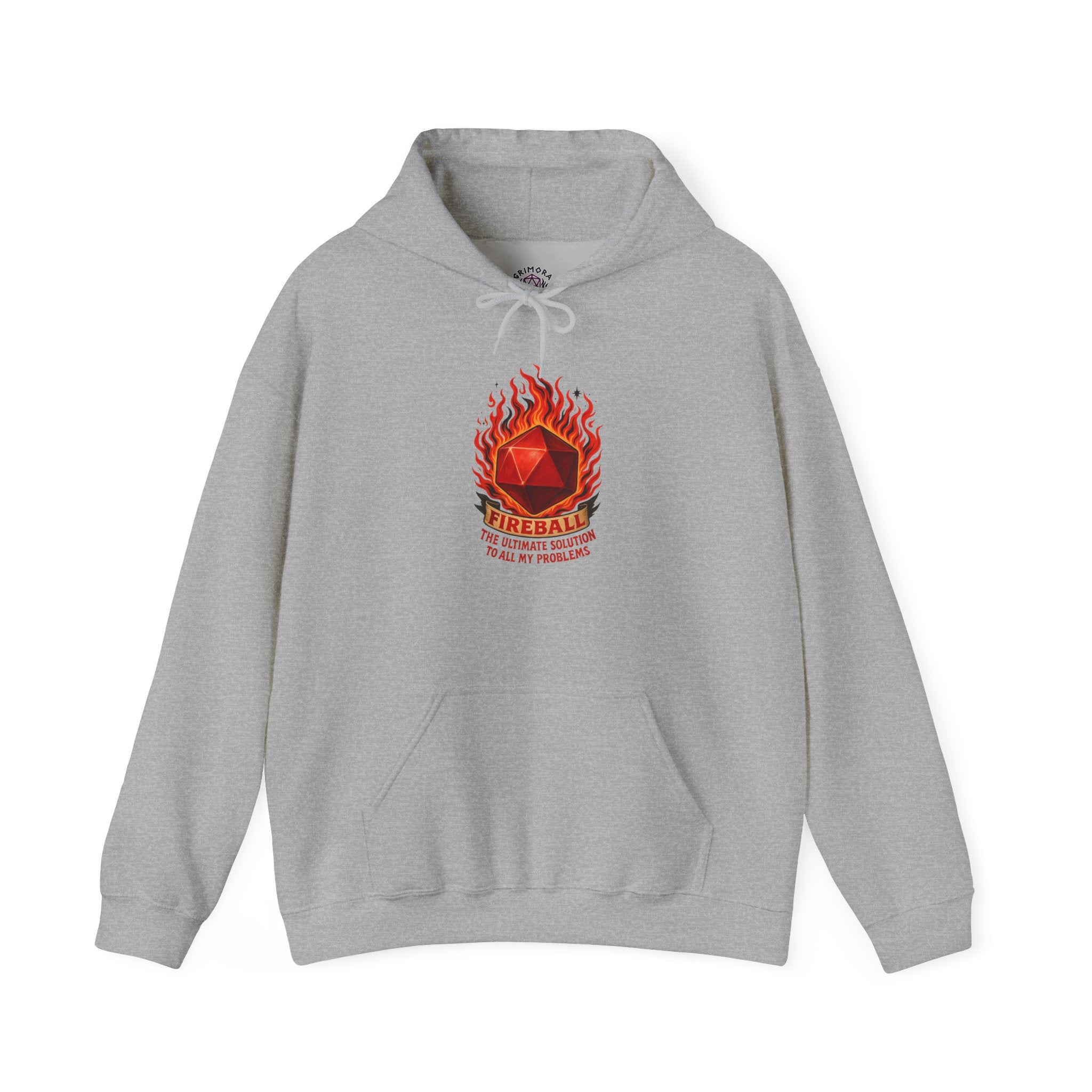 Fireball – The Ultimate Solution to All My Problems| Funny RPG Hoodie