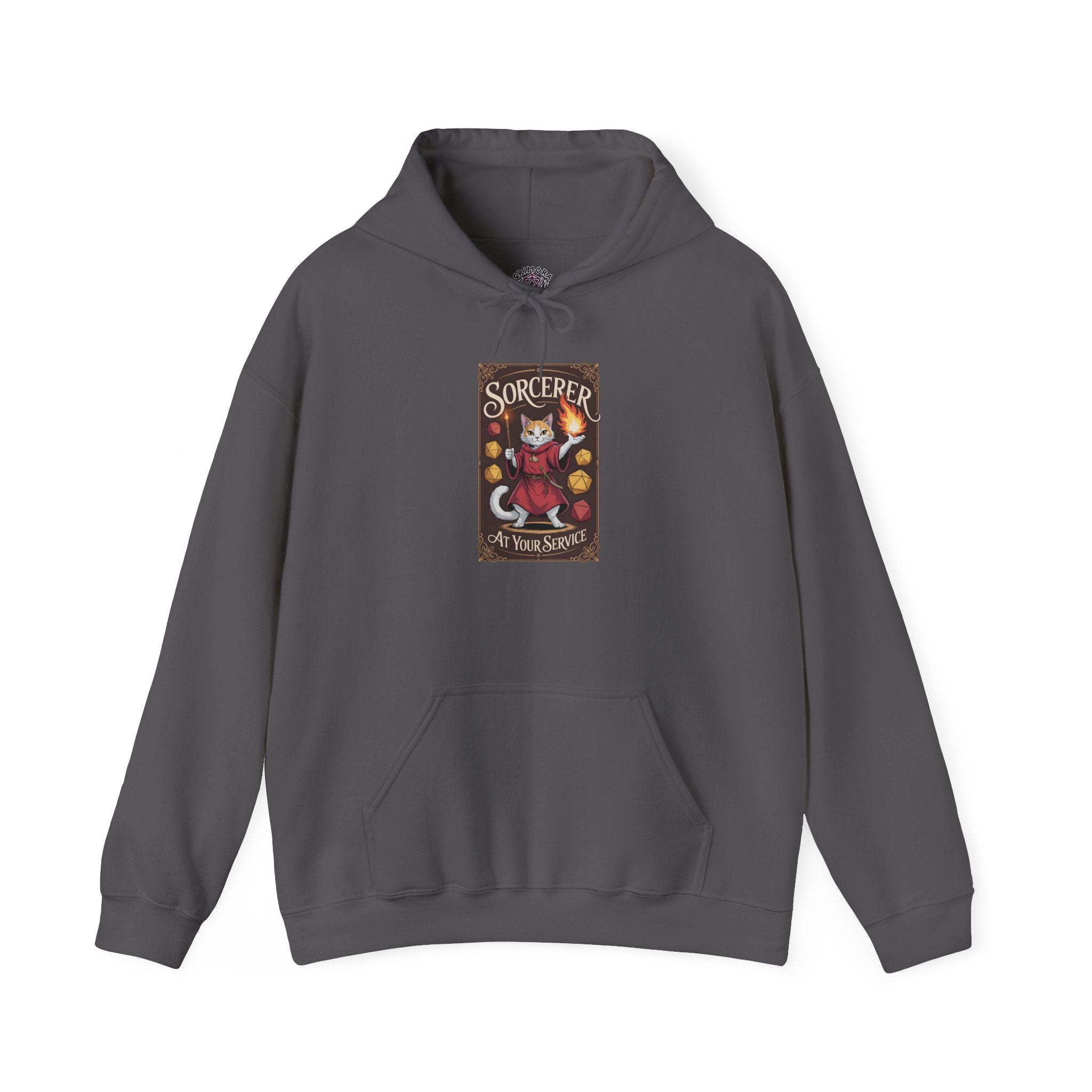 Sorcerer Cat at Your Service D&D Hoodie | Cat Lover RPG Gift