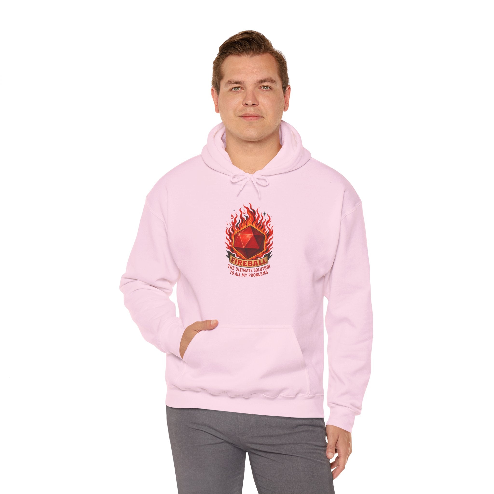 Fireball – The Ultimate Solution to All My Problems| Funny RPG Hoodie