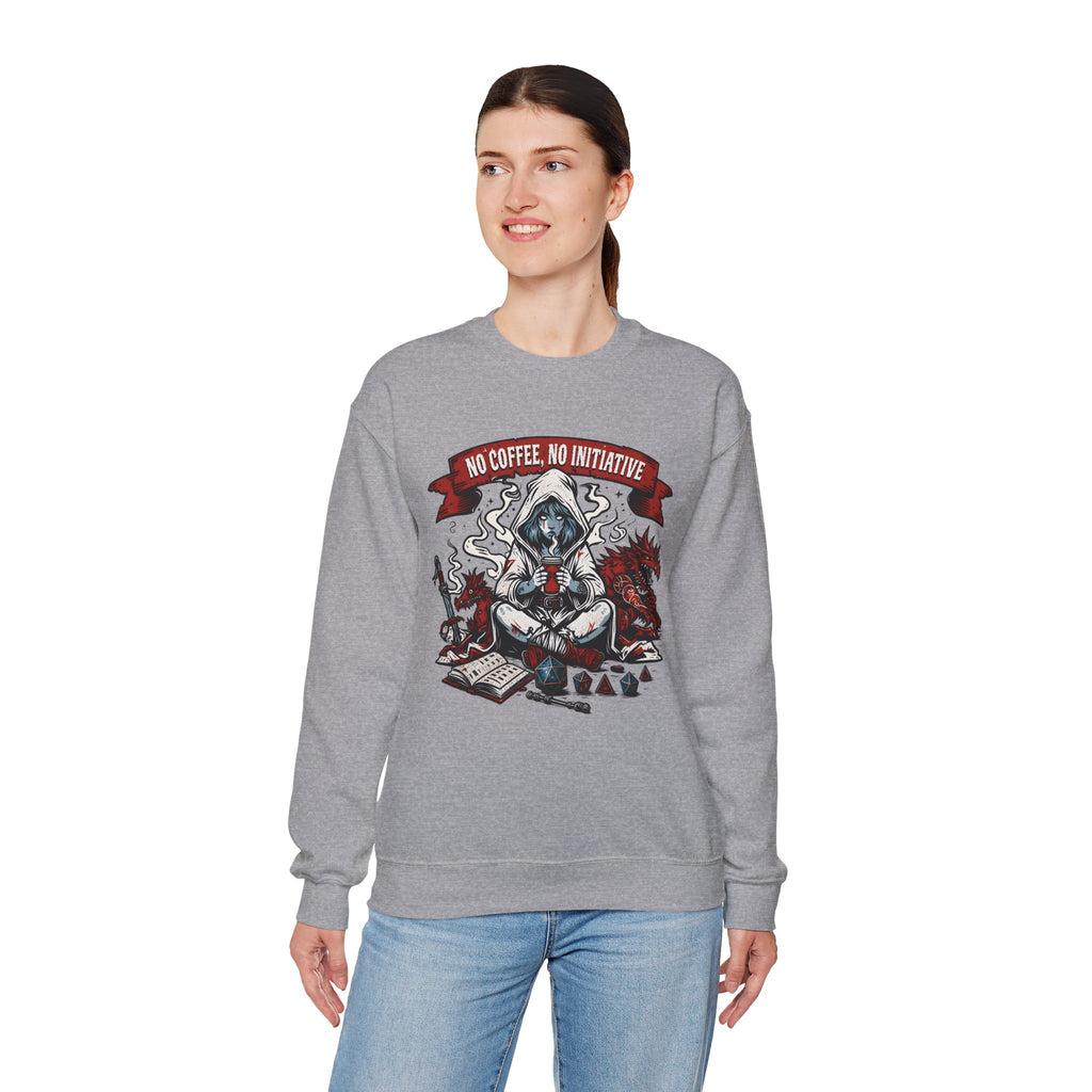 No Coffee, No Initiative | Fantasy RPG Sweatshirt