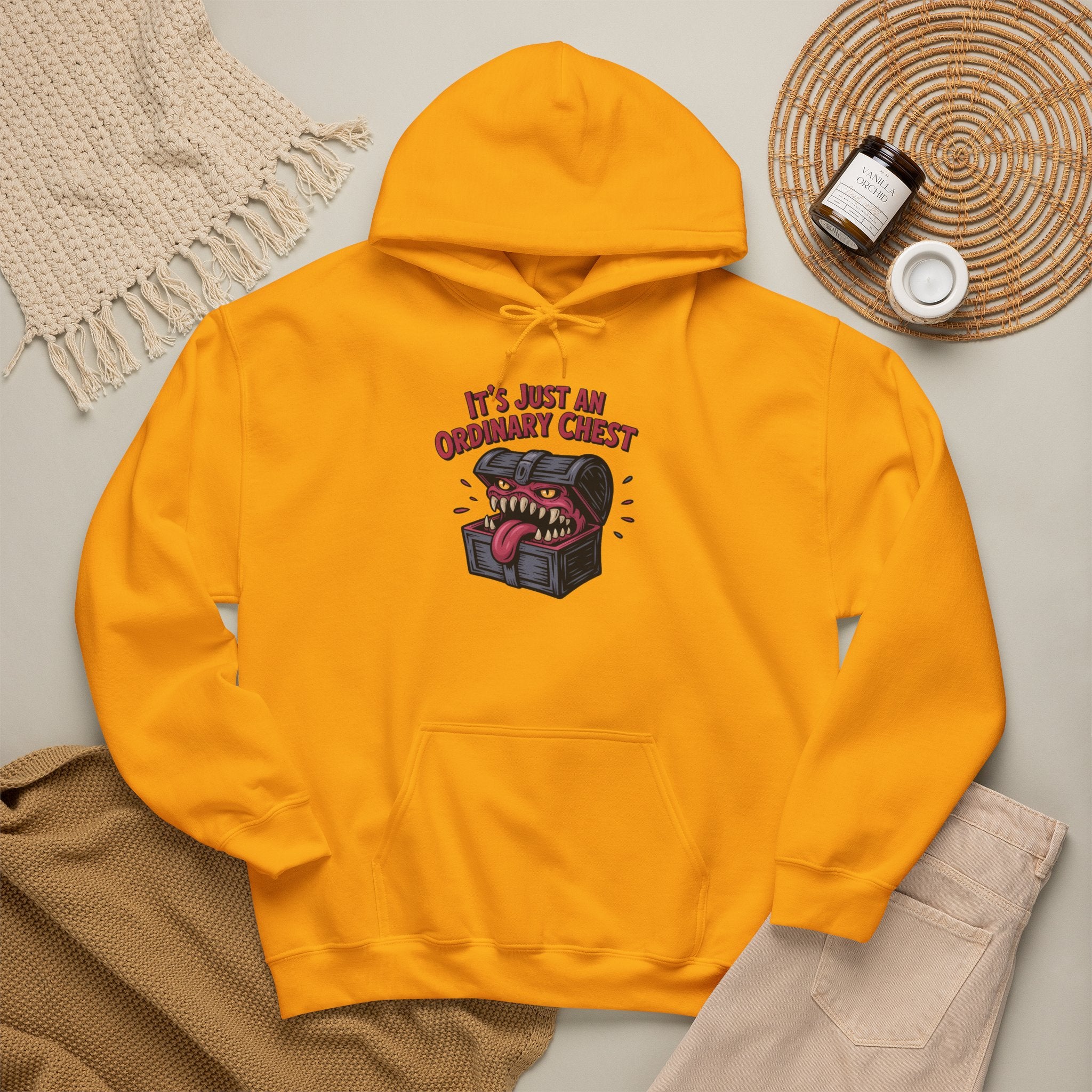 "It's Just An Ordinary Chest" — Mimic monster Hoodie