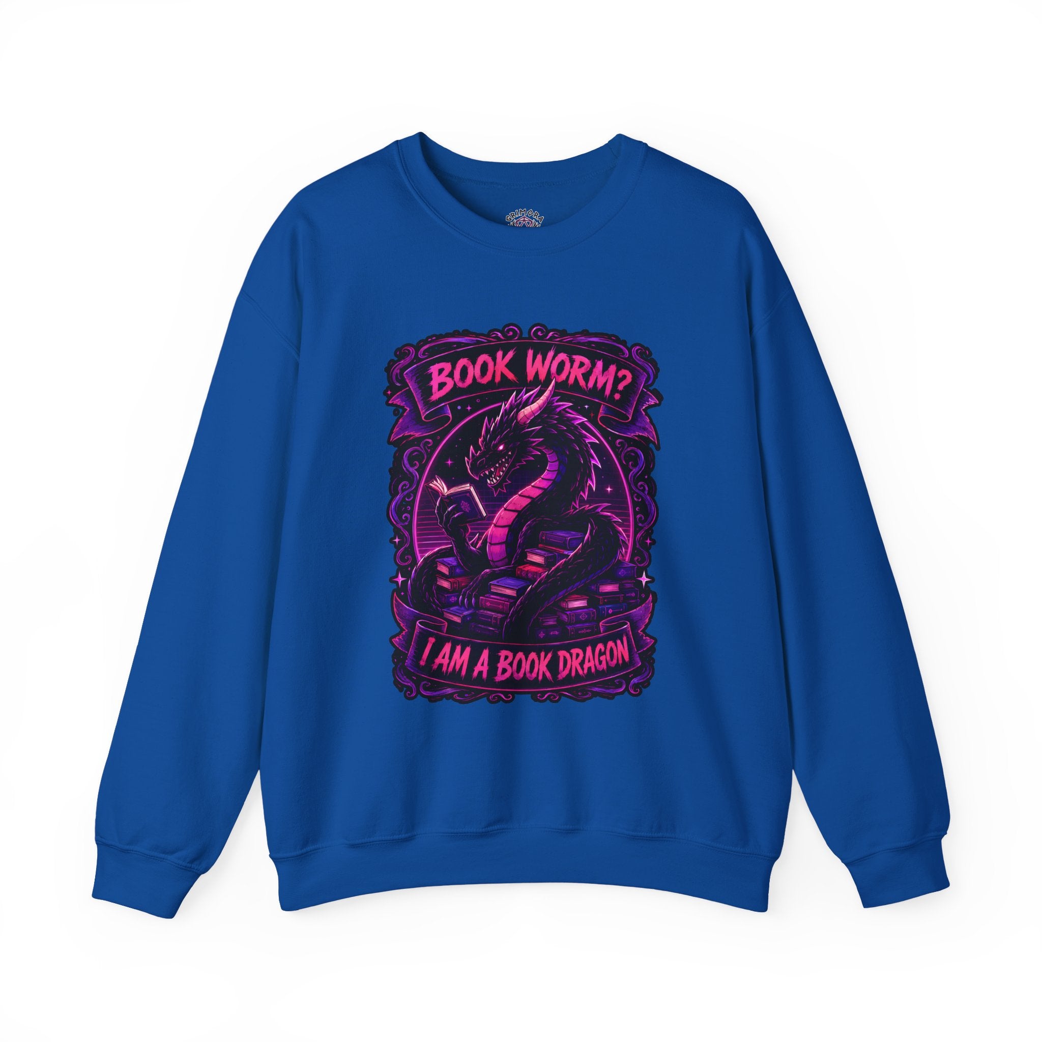 Book Worm? I Am a Book Dragon, Fantasy Reader Sweatshirt