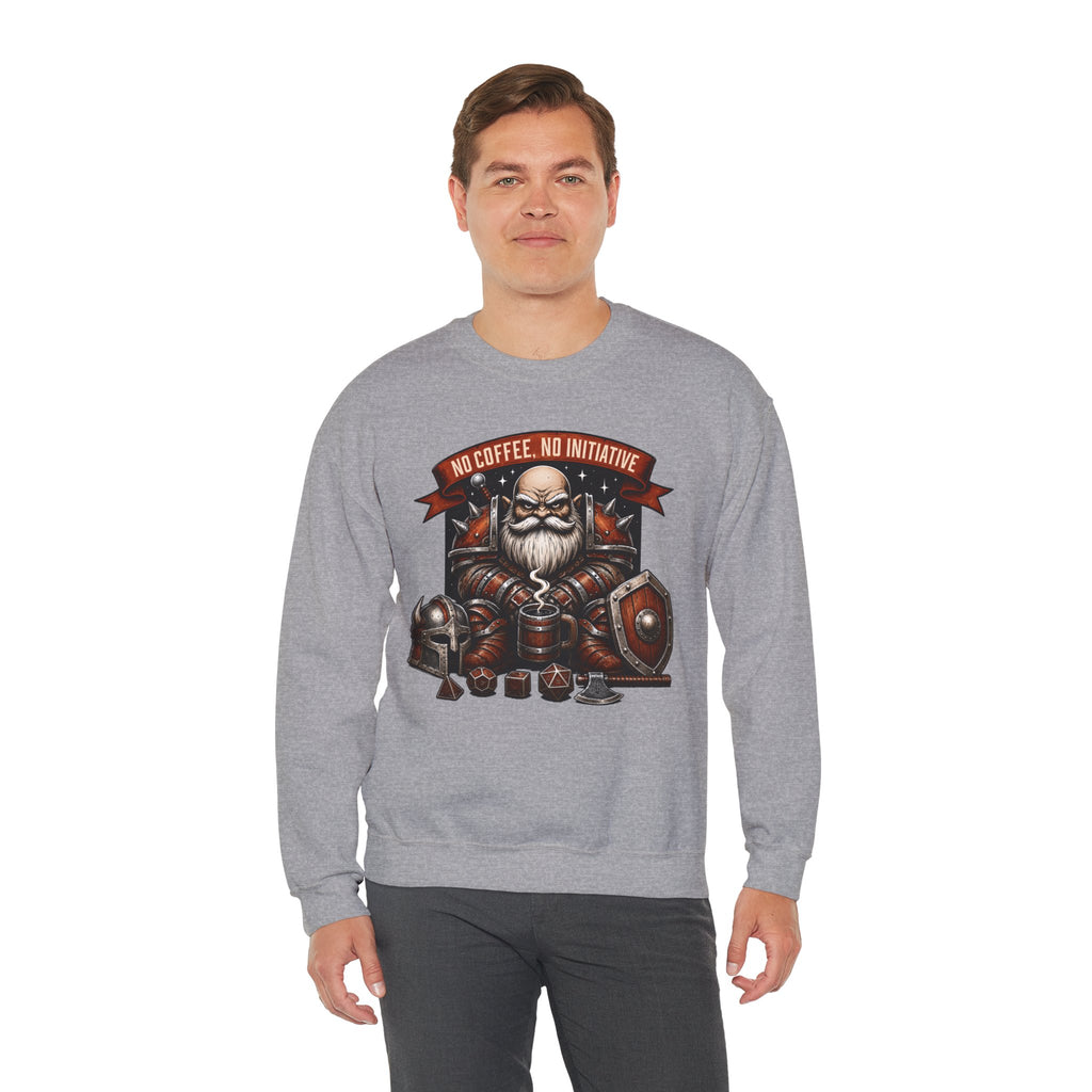 No Coffee, No Initiative | Fantasy RPG Sweatshirt