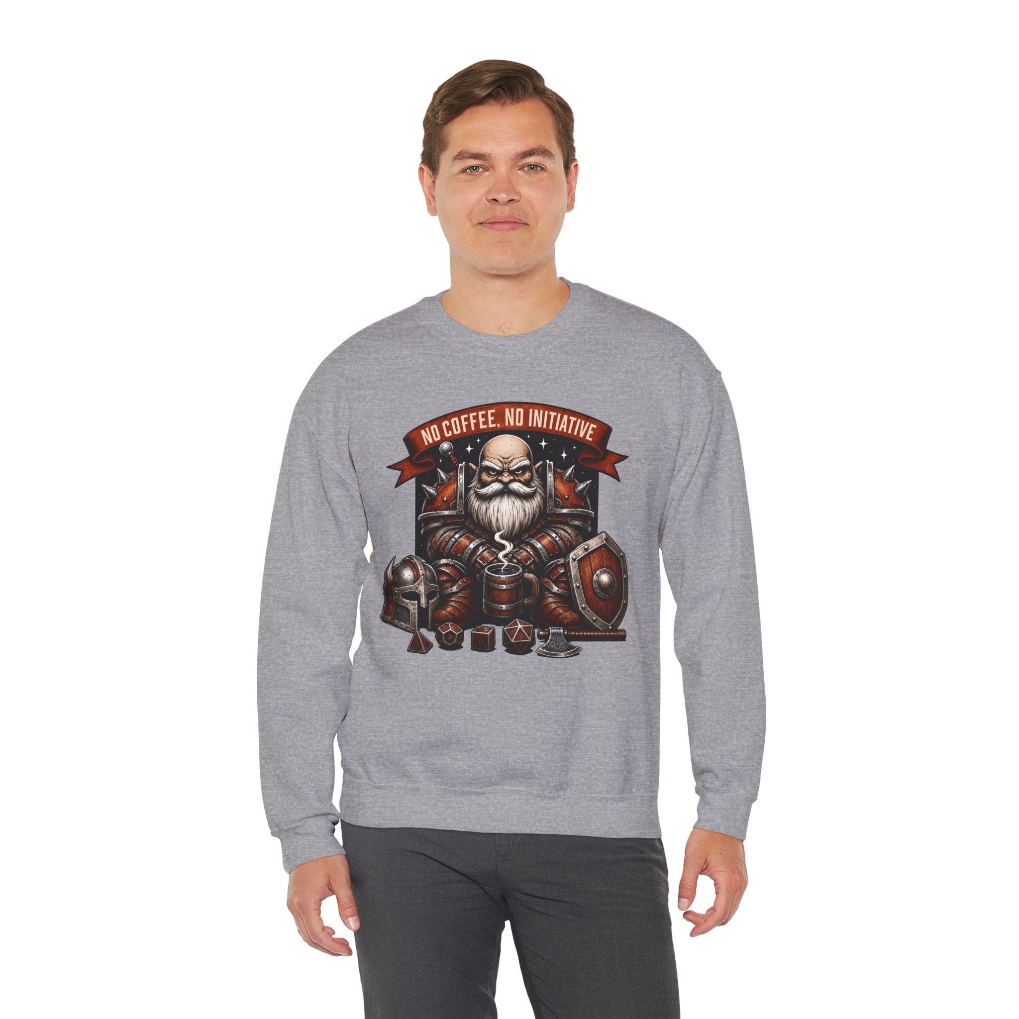No Coffee, No Initiative | Fantasy RPG Sweatshirt