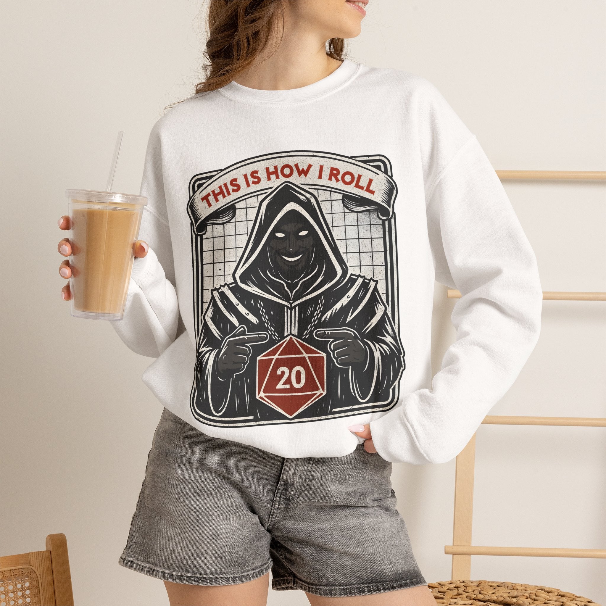 This Is How I Roll D20 Sweatshirt