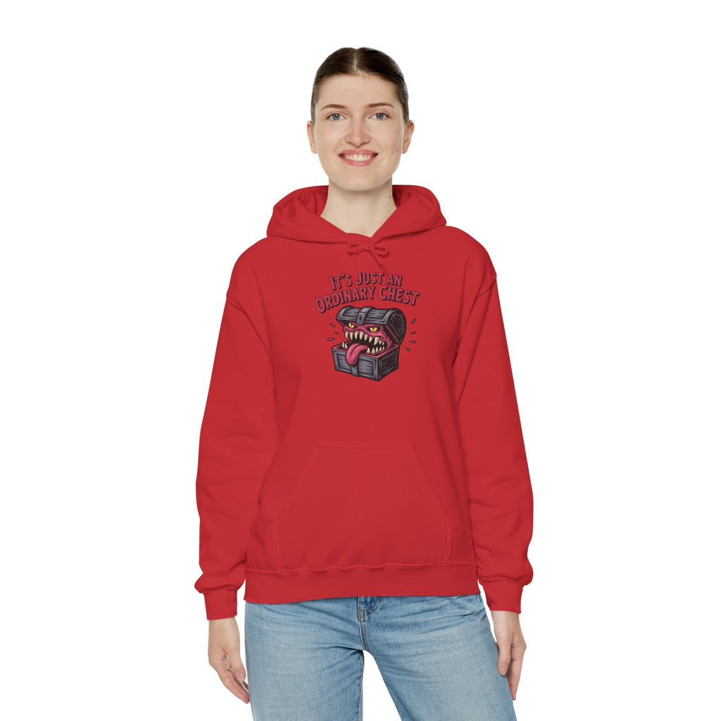 "It's Just An Ordinary Chest" — Mimic monster Hoodie