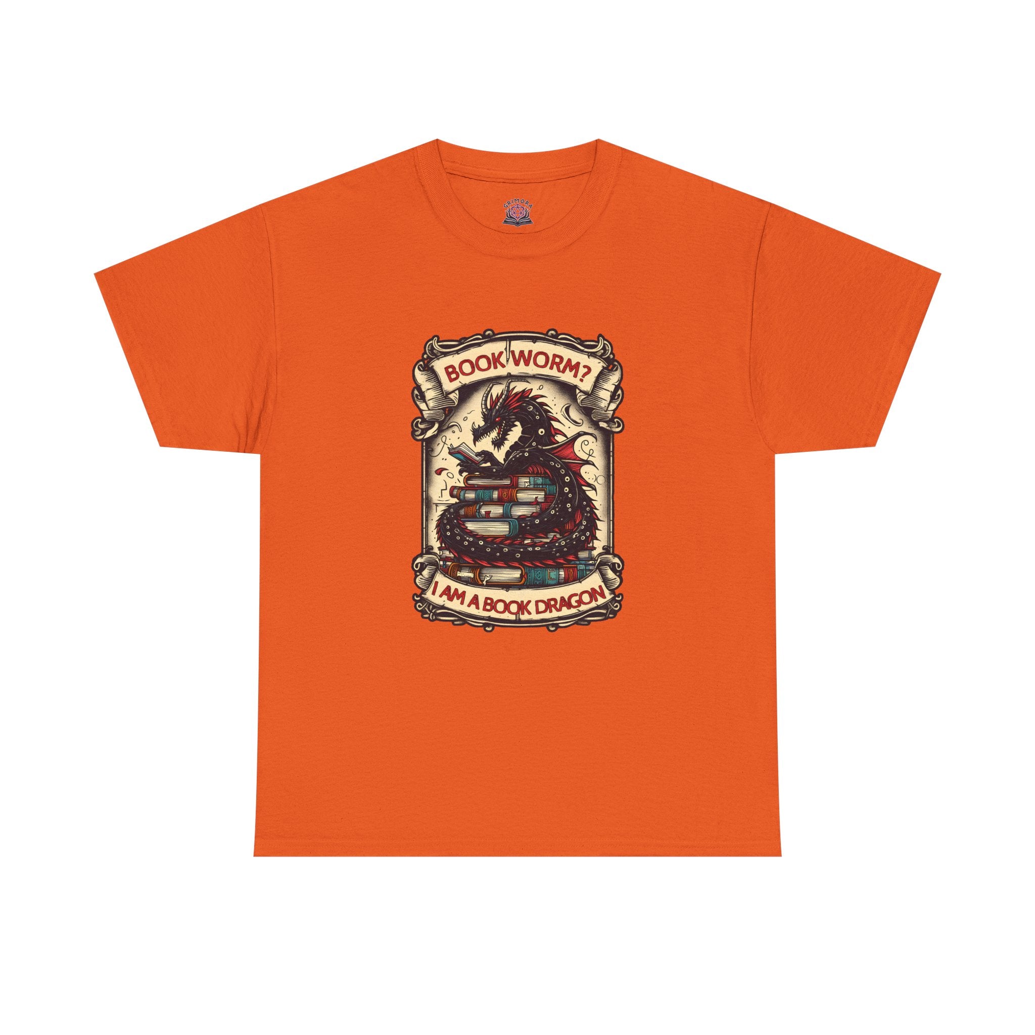 Book Worm? I Am a Book Dragon, Fantasy Reader T-shirt