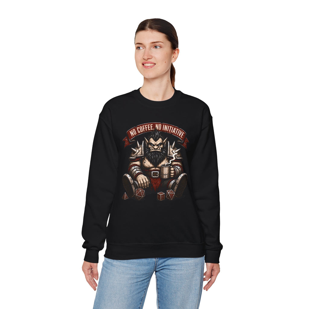No Coffee, No Initiative | Fantasy RPG Sweatshirt