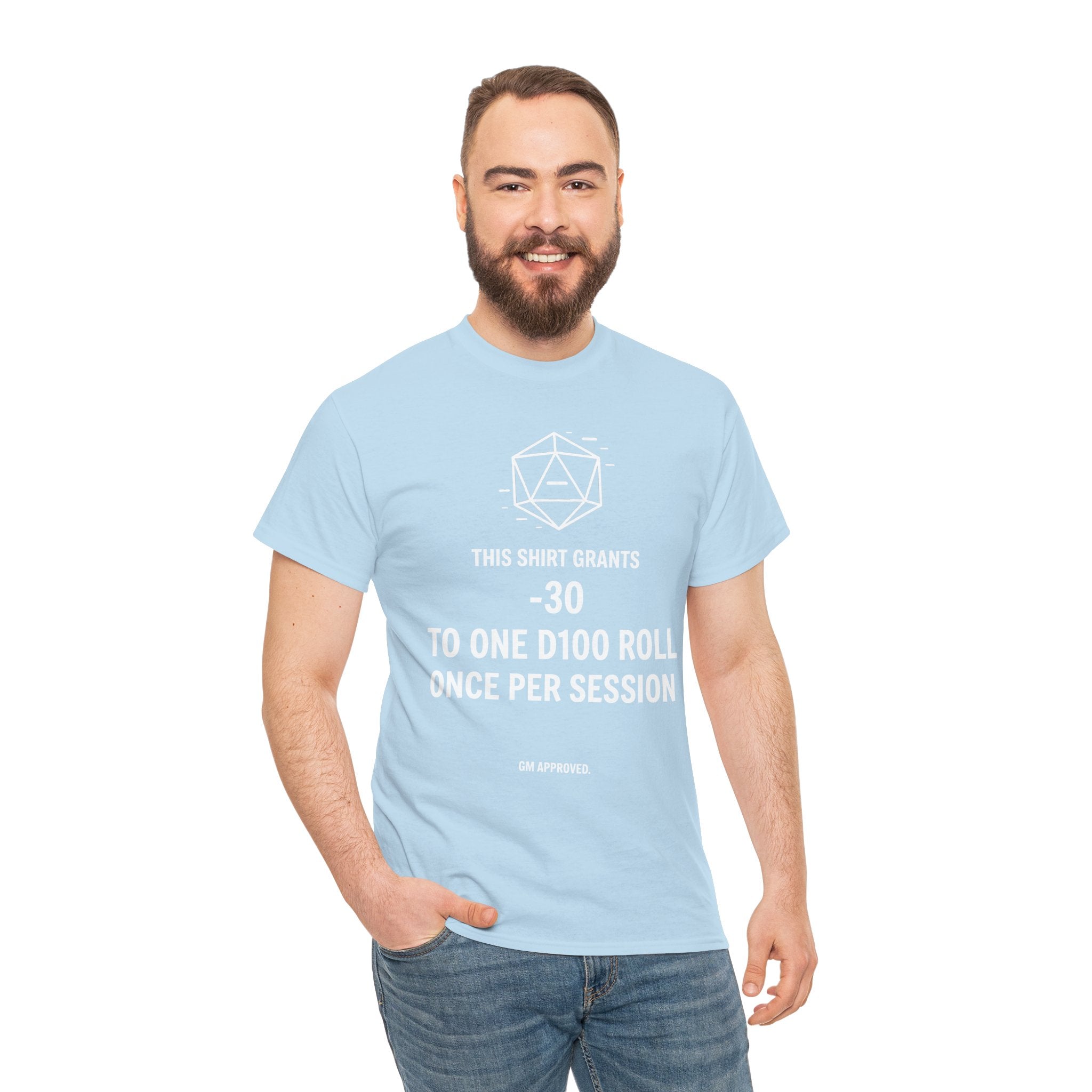 Dice roll minus modifier T-shirt | RPG Personalizable
