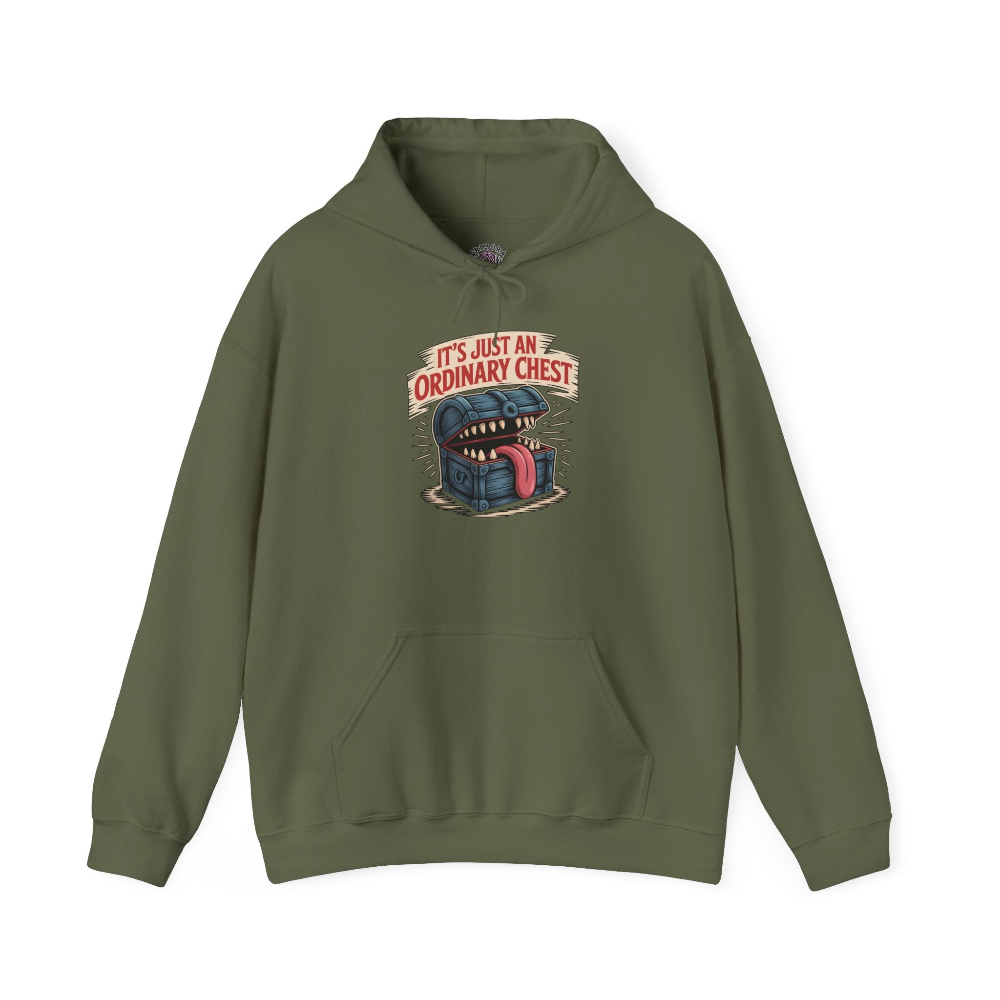 "It's Just An Ordinary Chest" — Mimic monster Hoodie