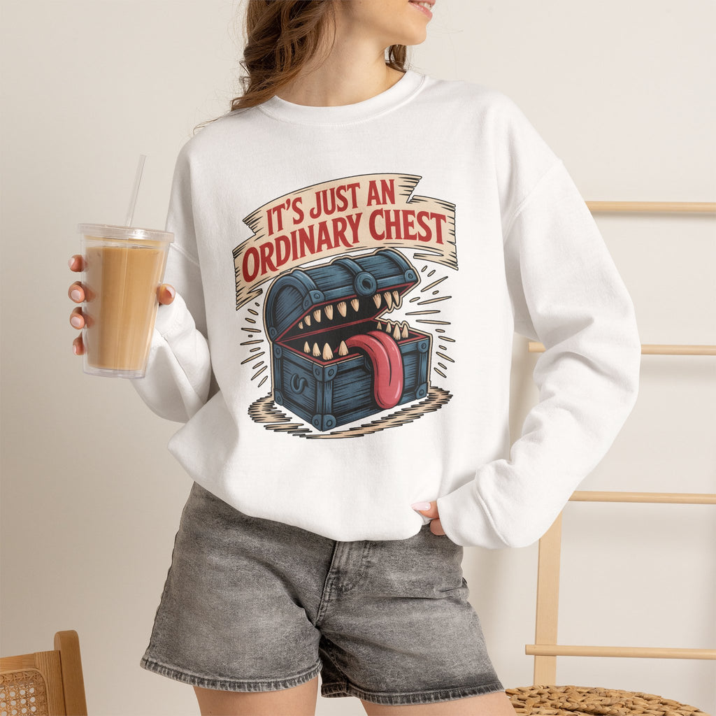 "It's Just An Ordinary Chest" — Mimic monster Sweatshirt