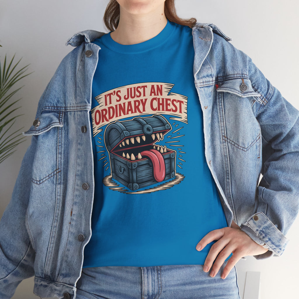 "It's Just An Ordinary Chest" — Mimic monster T-shirt