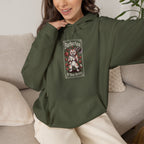 Barbarian Cat at Your Serivece D&D Hoodie | Cat Lover RPG Gift