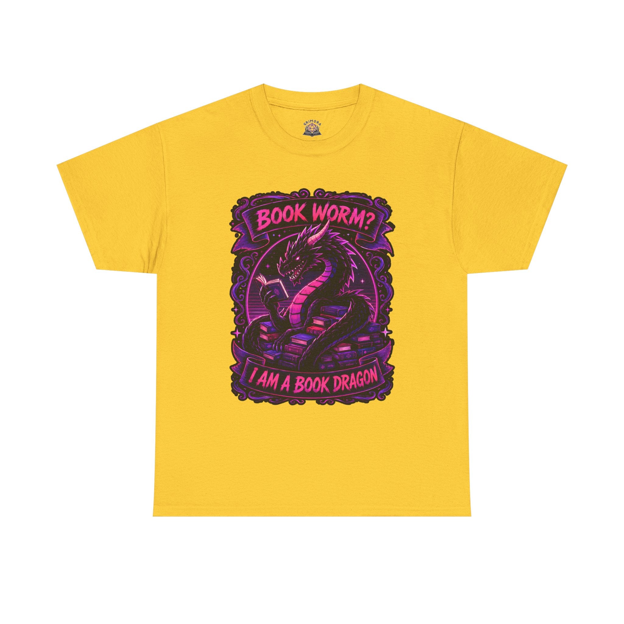 Book Worm? I Am a Book Dragon, Fantasy Reader T-shirt