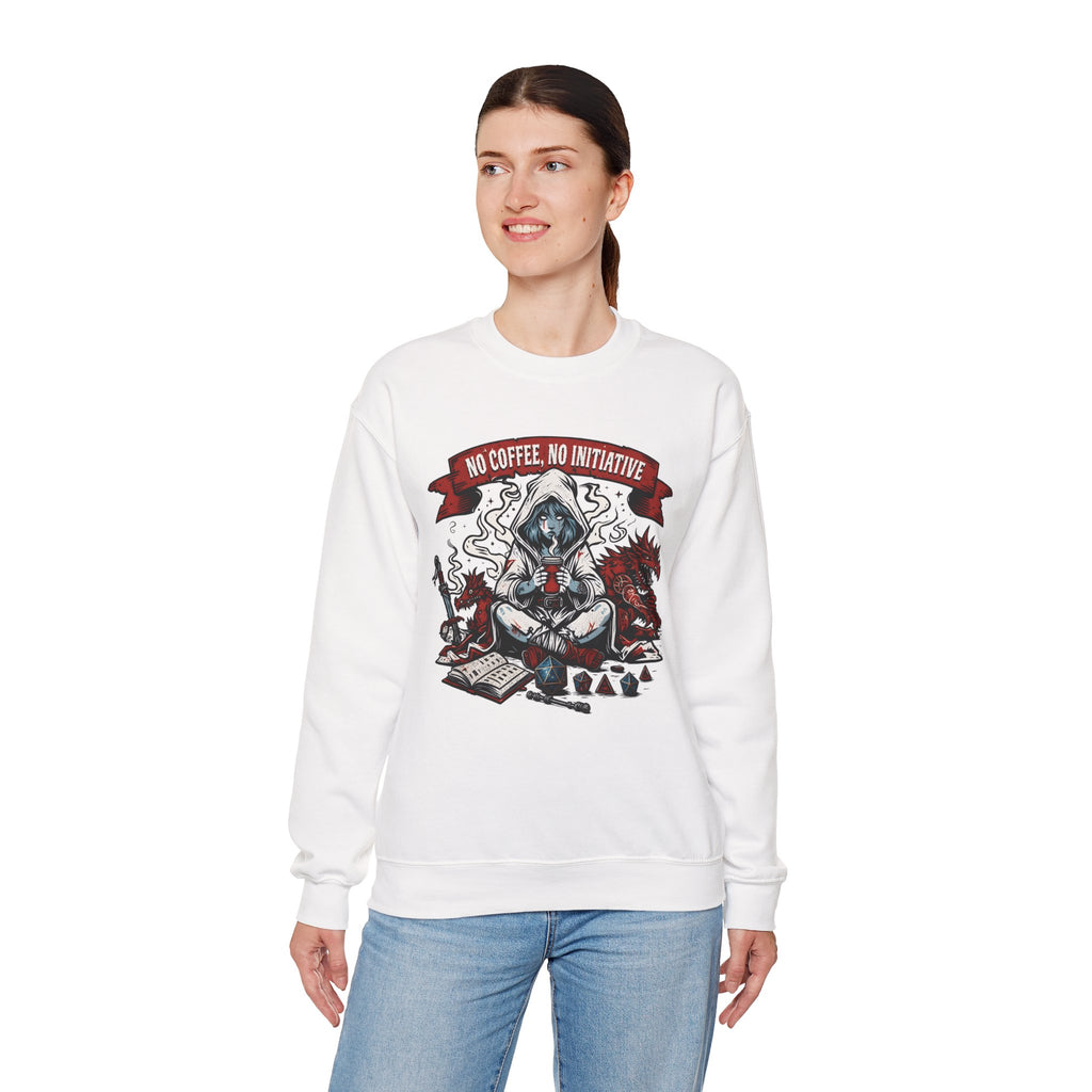 No Coffee, No Initiative | Fantasy RPG Sweatshirt