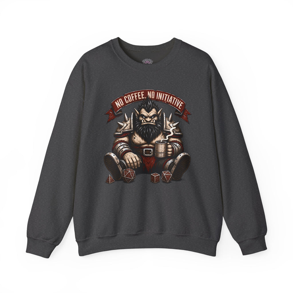No Coffee, No Initiative | Fantasy RPG Sweatshirt
