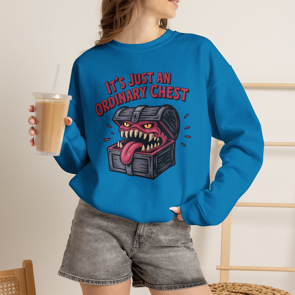 "It's Just An Ordinary Chest" — Mimic monster Sweatshirt