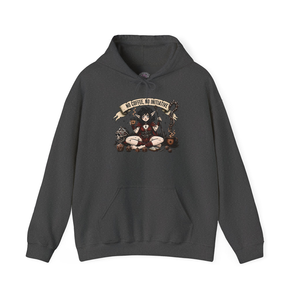 No Coffee, No Initiative | Fantasy RPG Hoodie